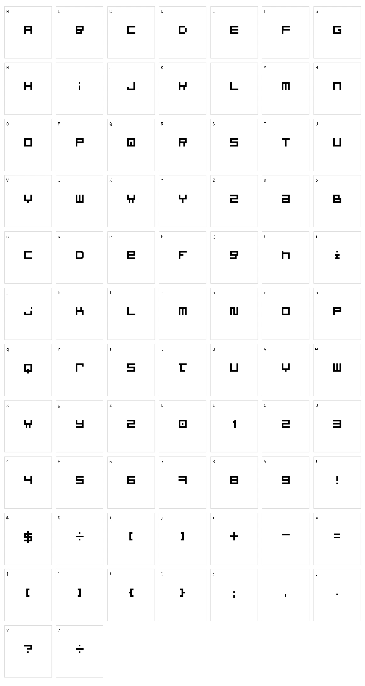 Optimal Character Set