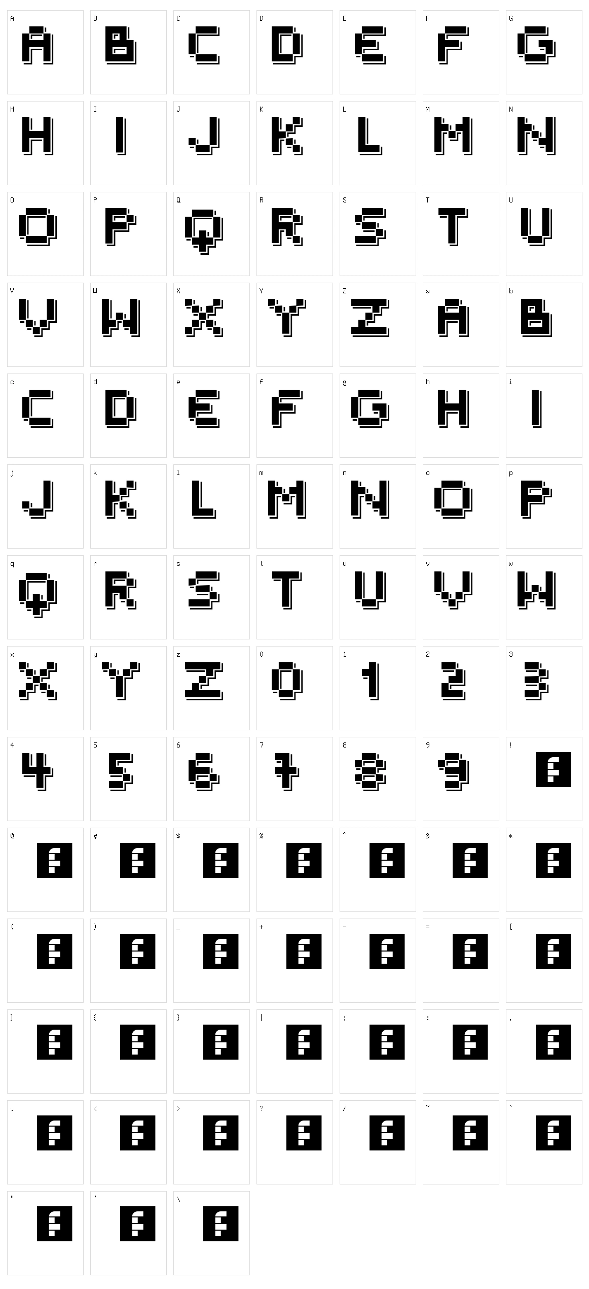 Outer Space Character Set