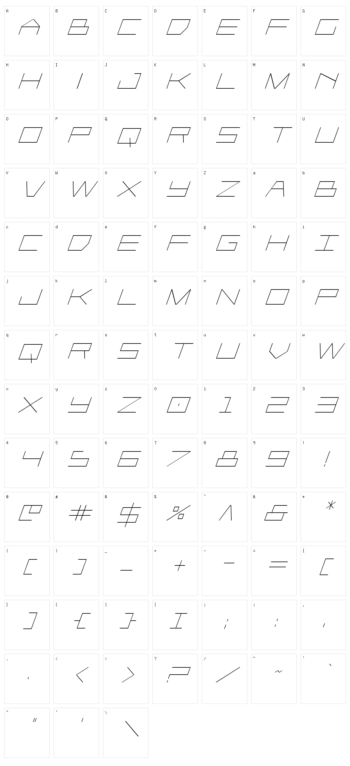 Player 1 Up Character Set