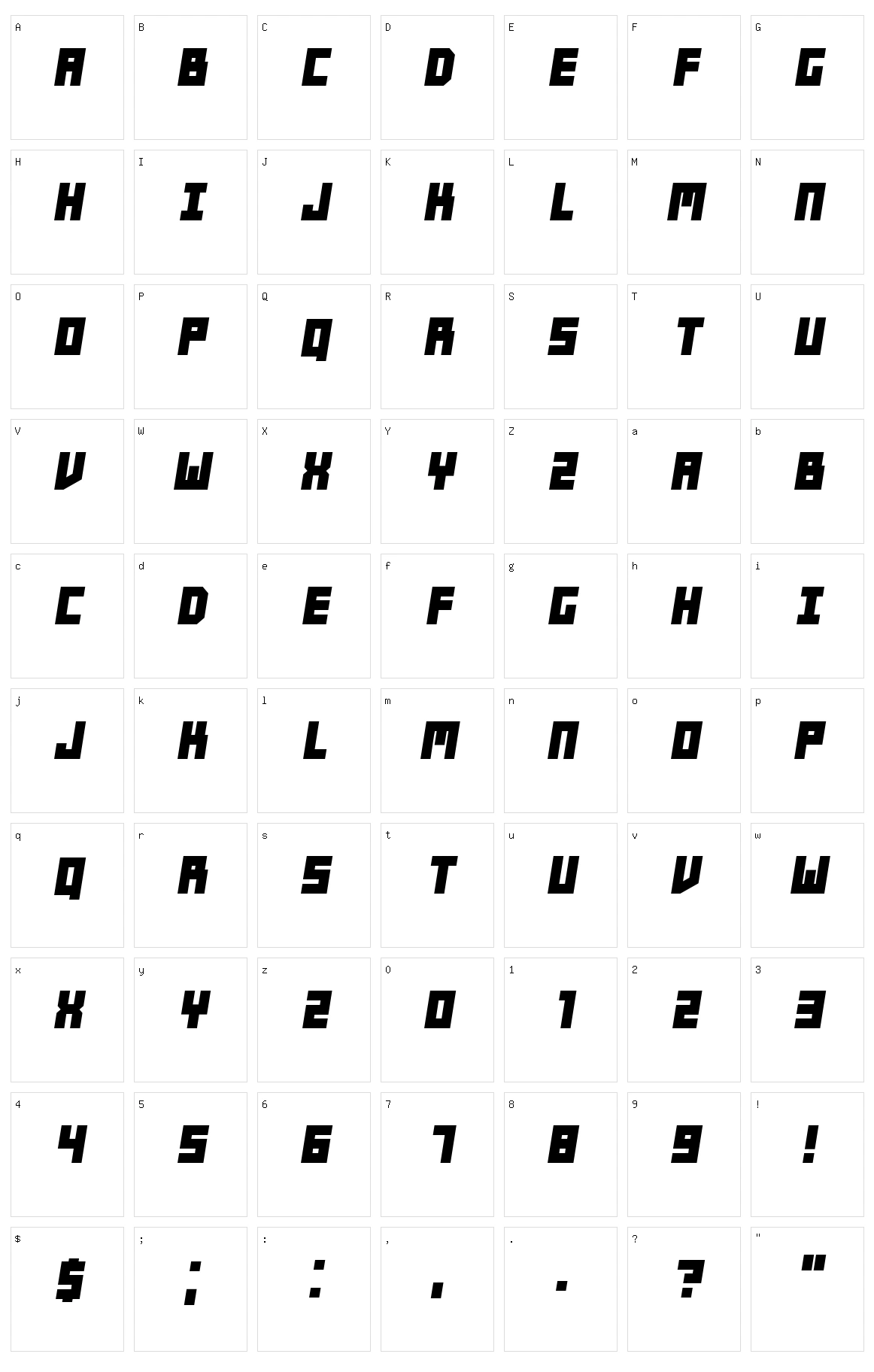 Players Character Set