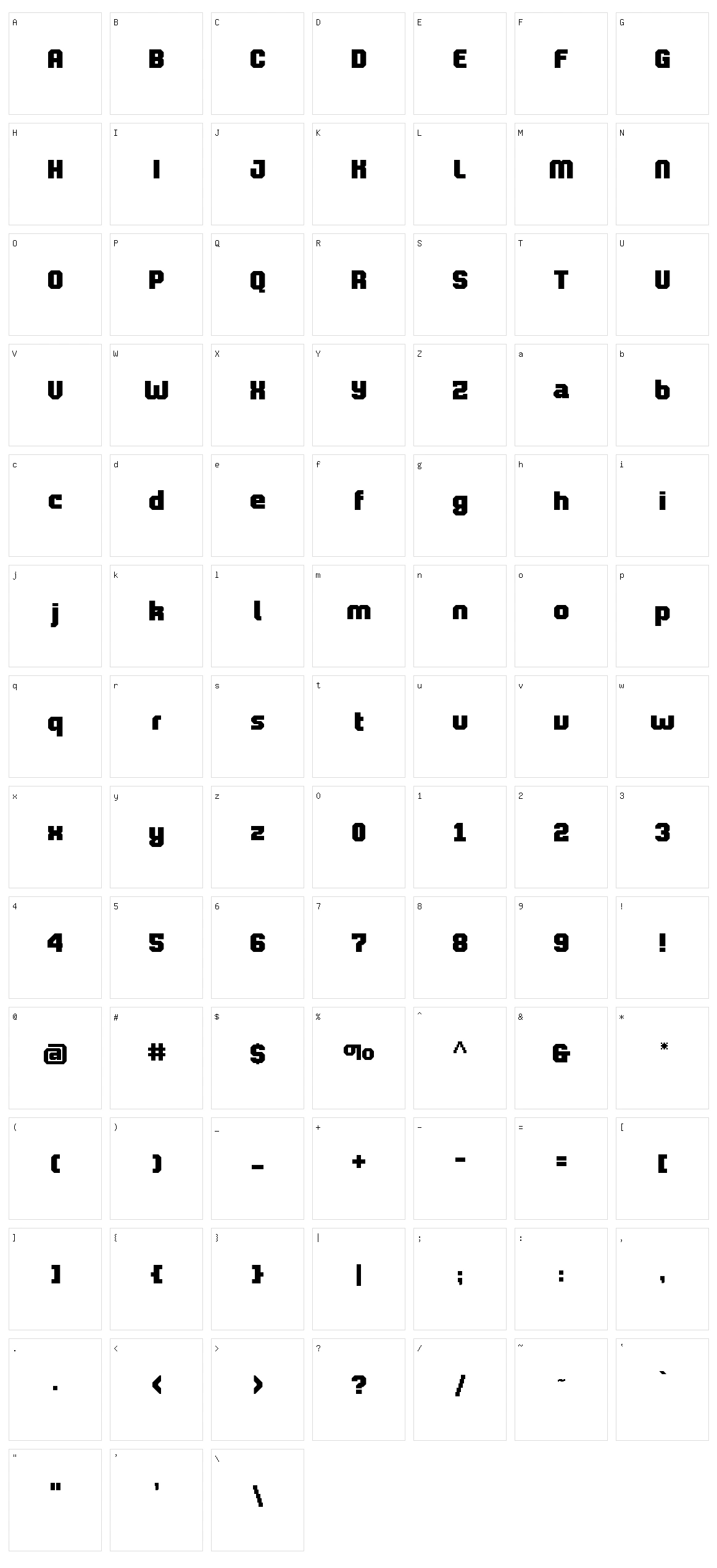 Pro Lamina Character Set