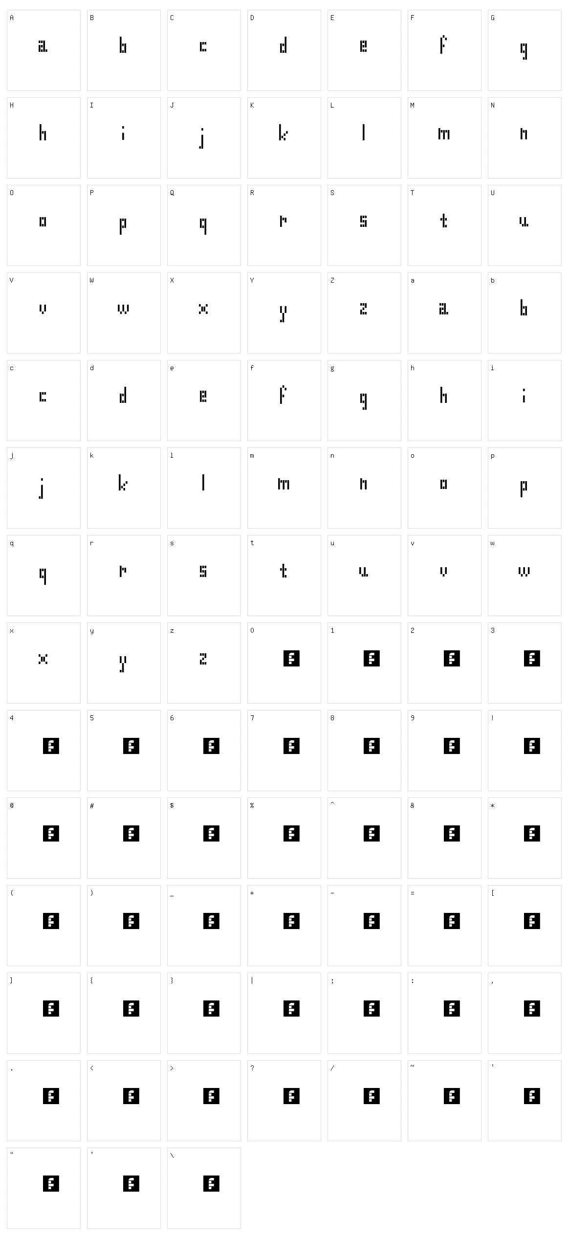 Receipt Paper Radiation Character Set