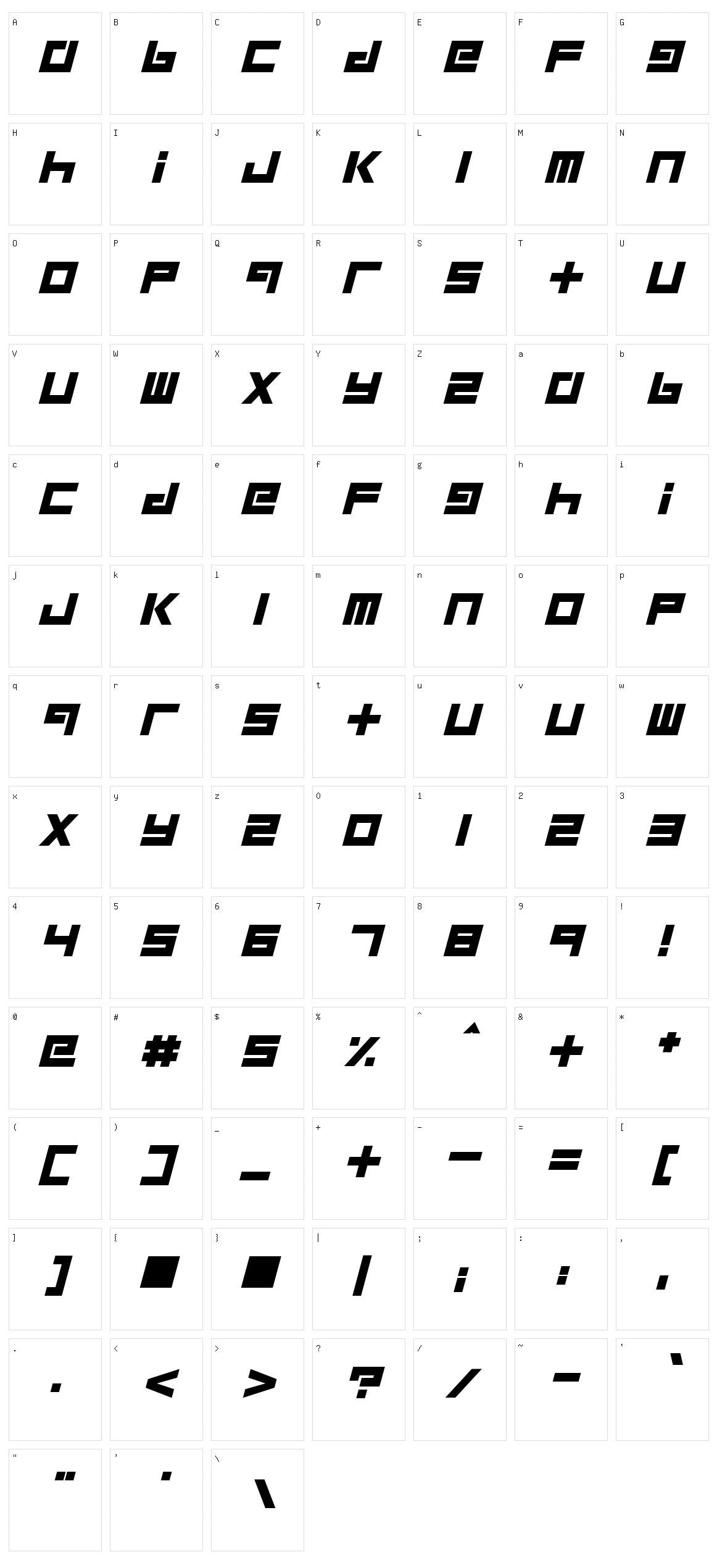 Robot Children Character Set