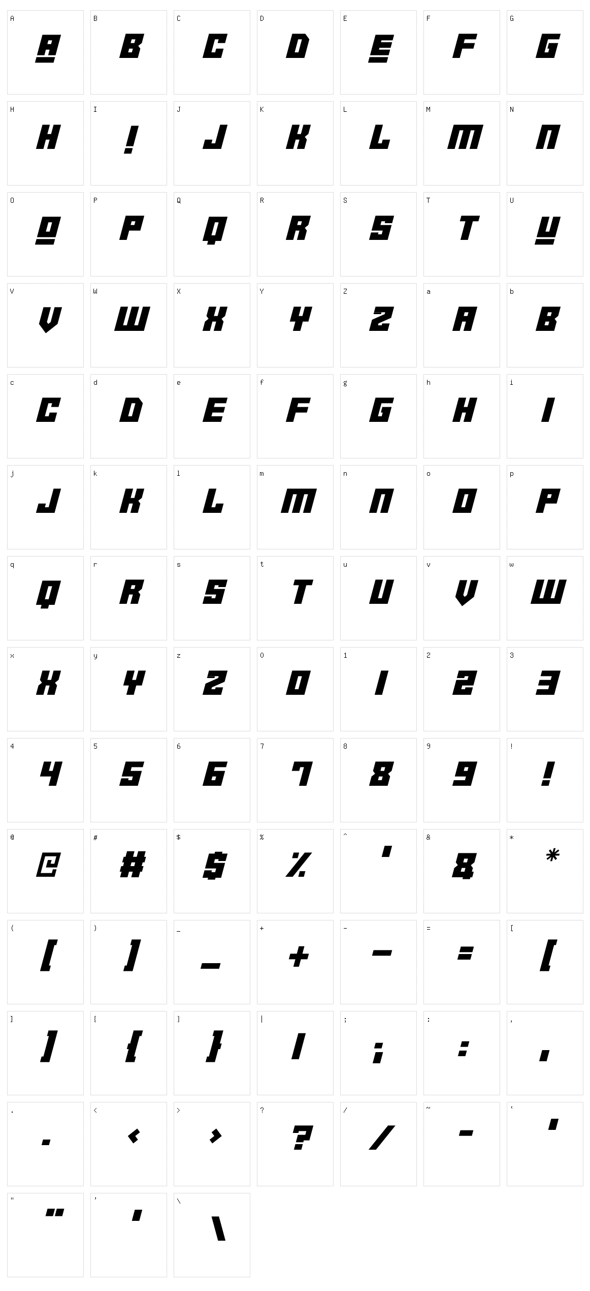 Robot Crush Character Set