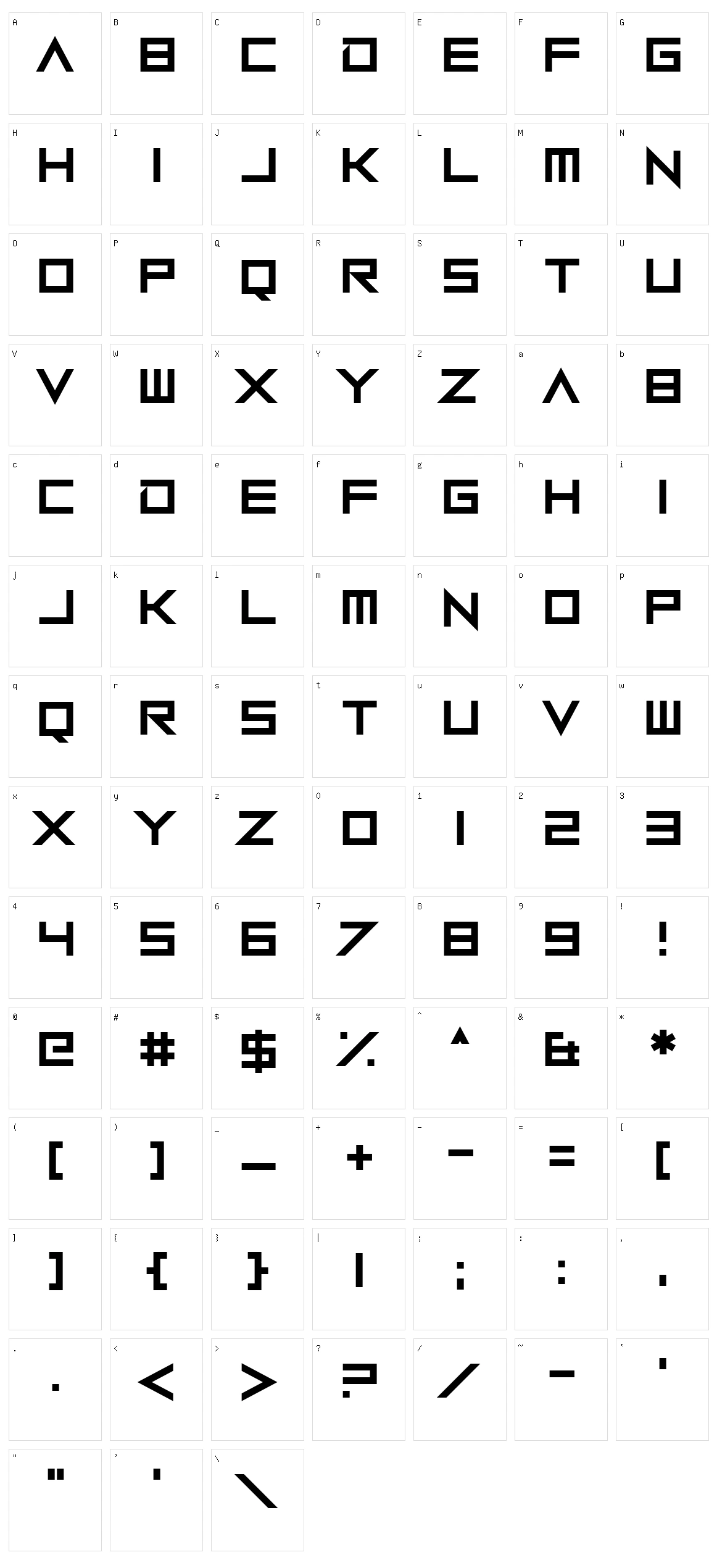 Robot Roc Character Set