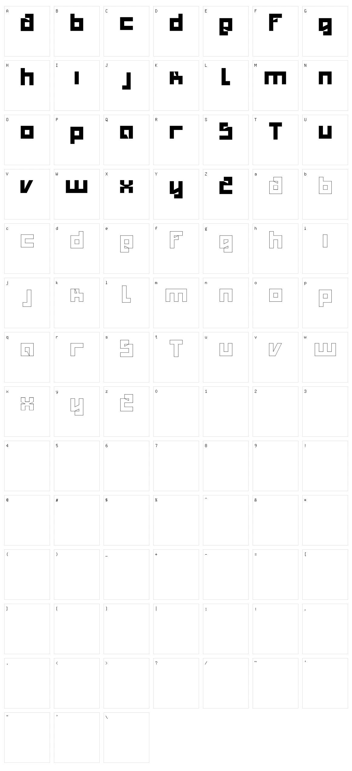 Salty Character Set