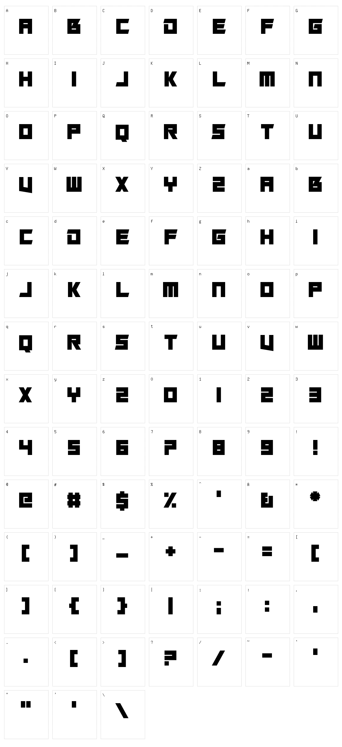 Secret Power Character Set