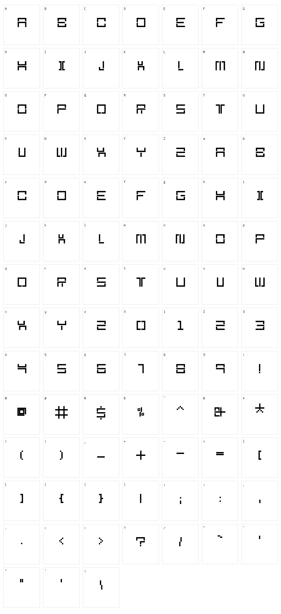 Section 9 Character Set