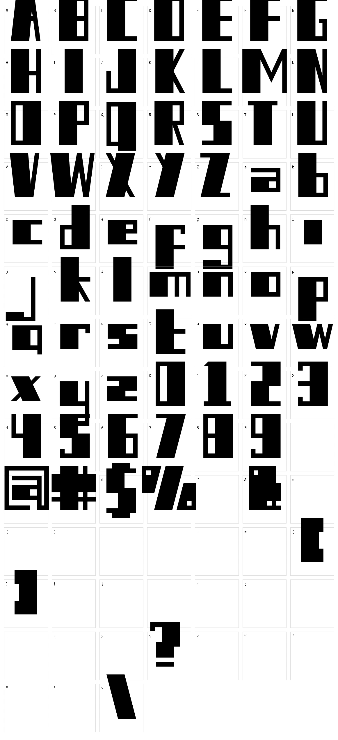 Selembe Character Set