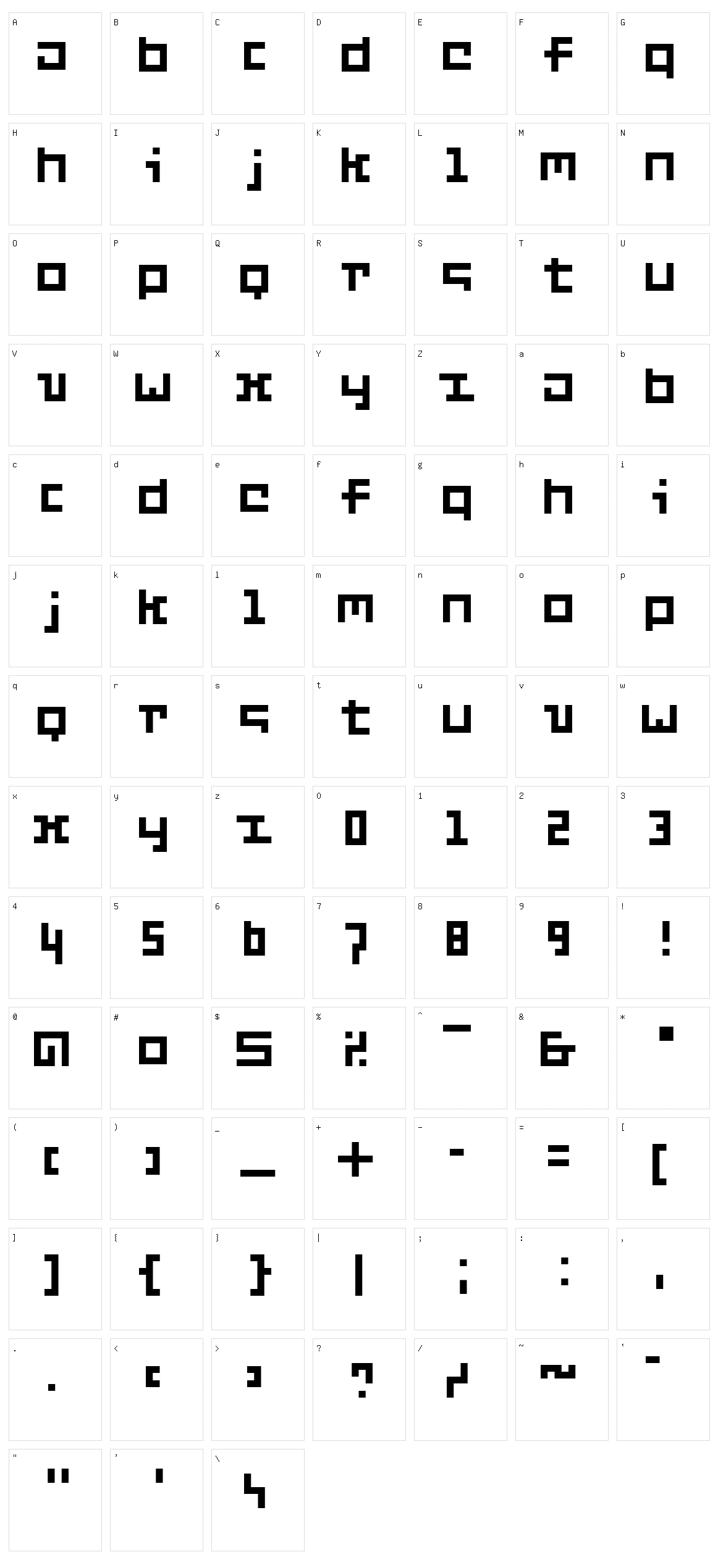 Six Character Set