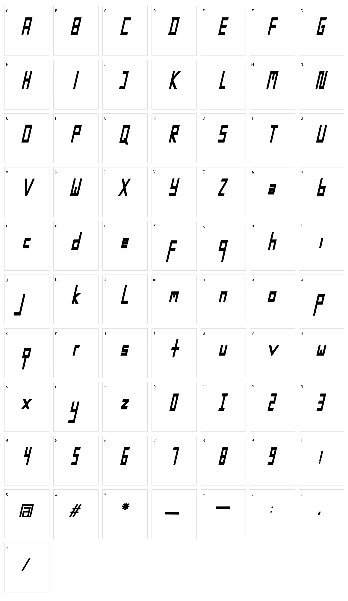 Smart Sport Character Set