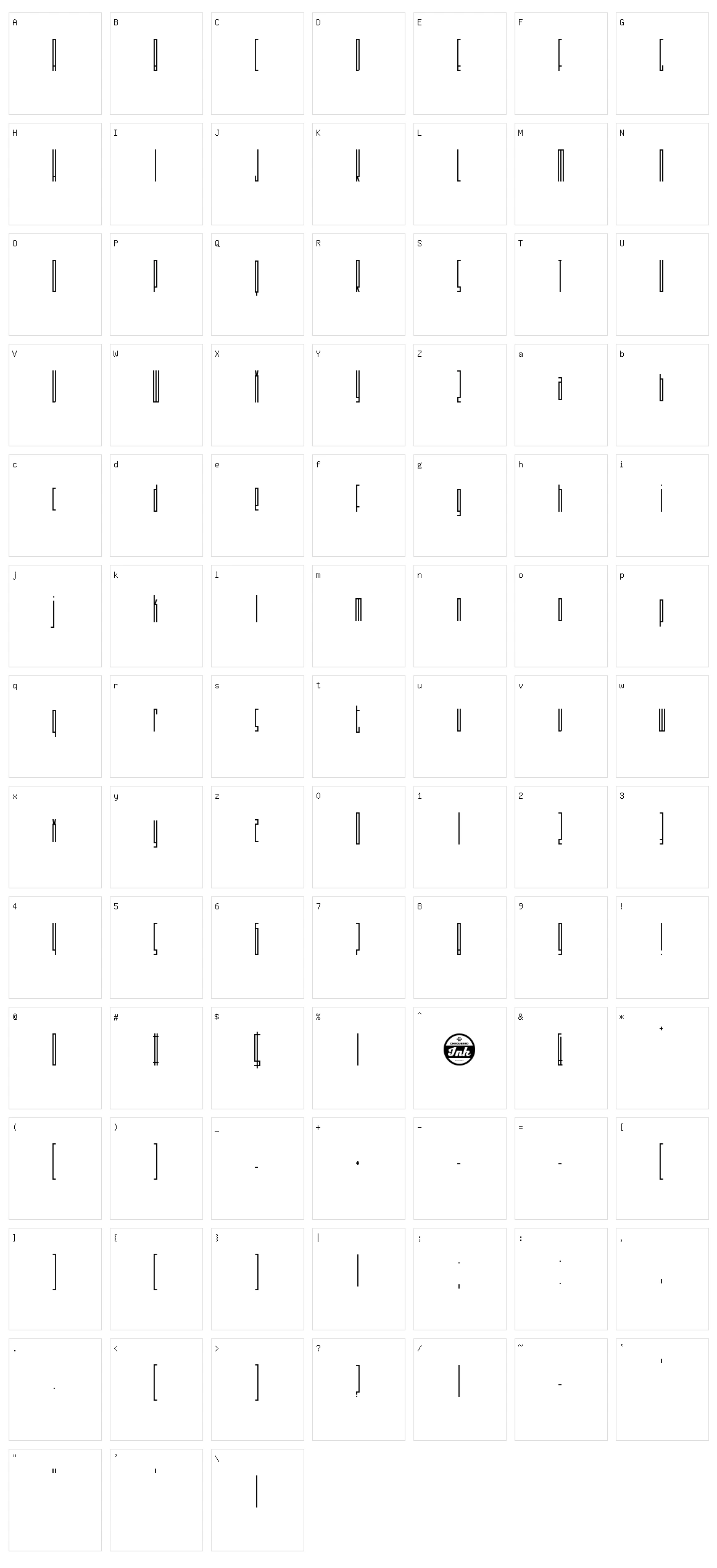 Sothin Character Set