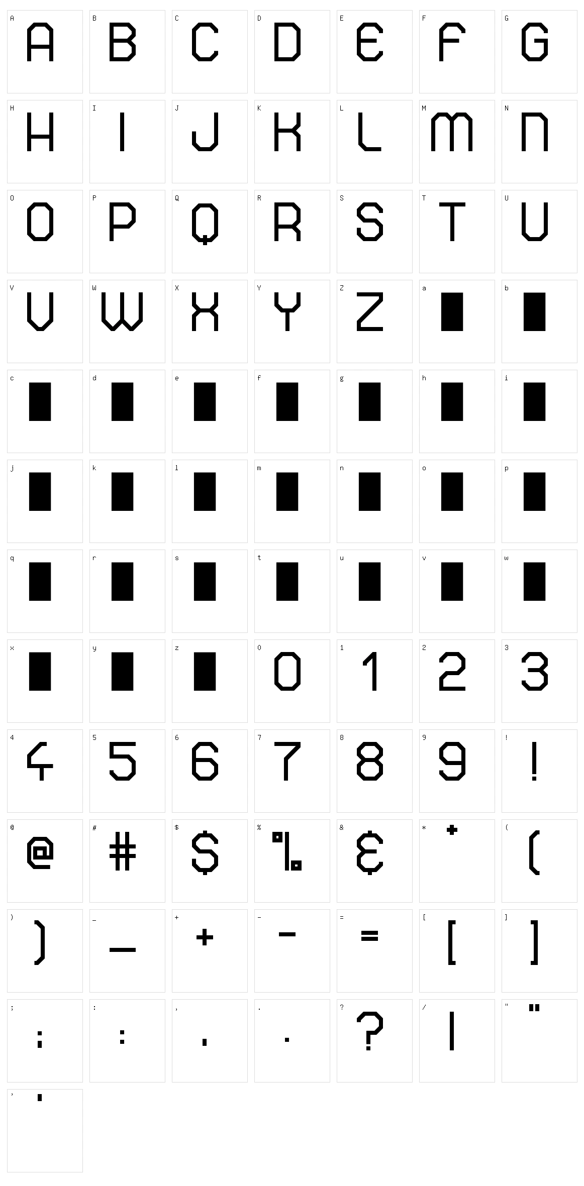 Strong Impact Character Set