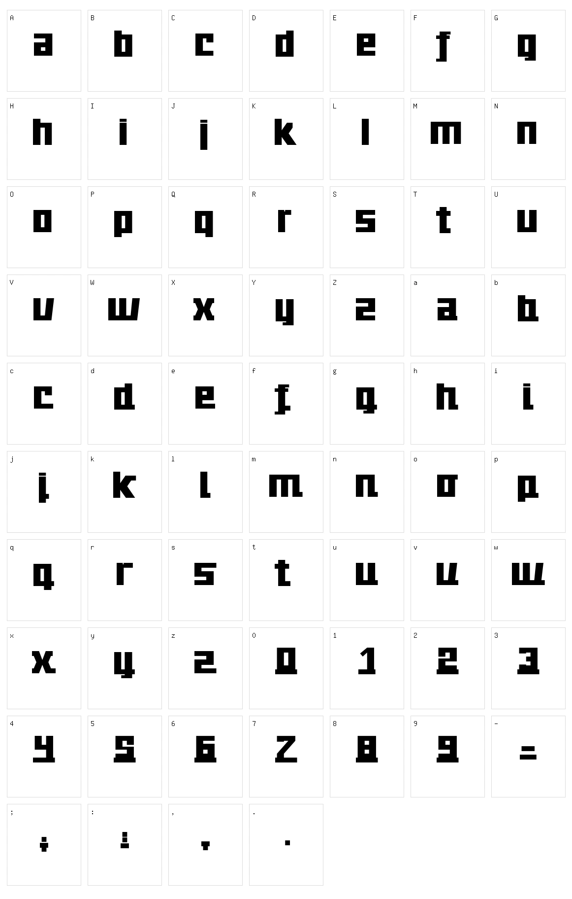 Technikus Character Set