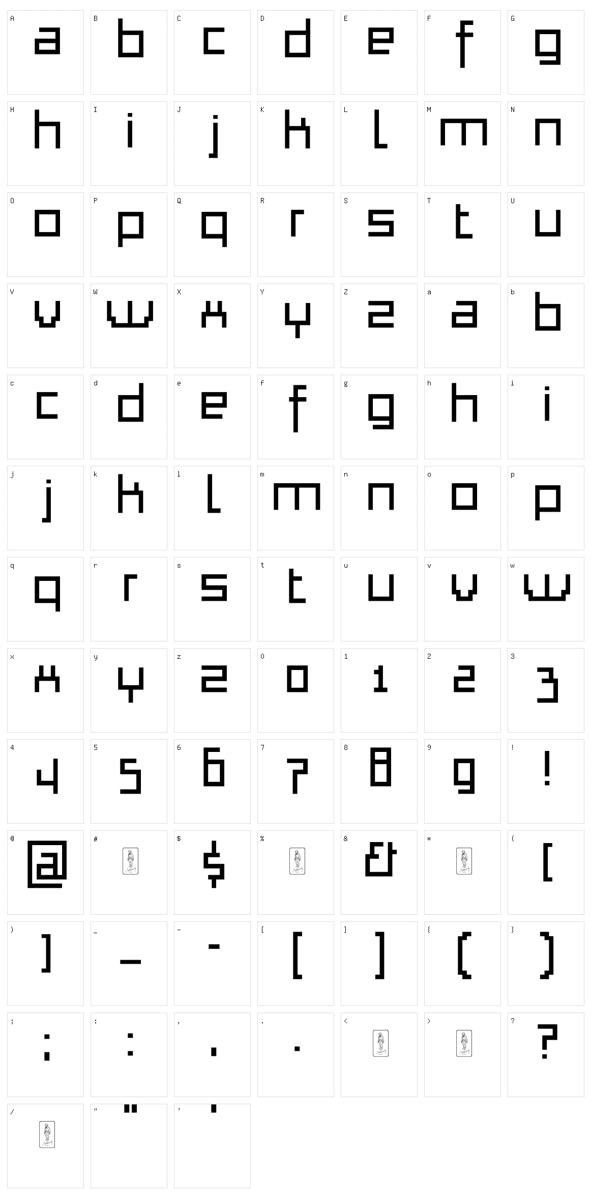 Thapkie MG Character Set