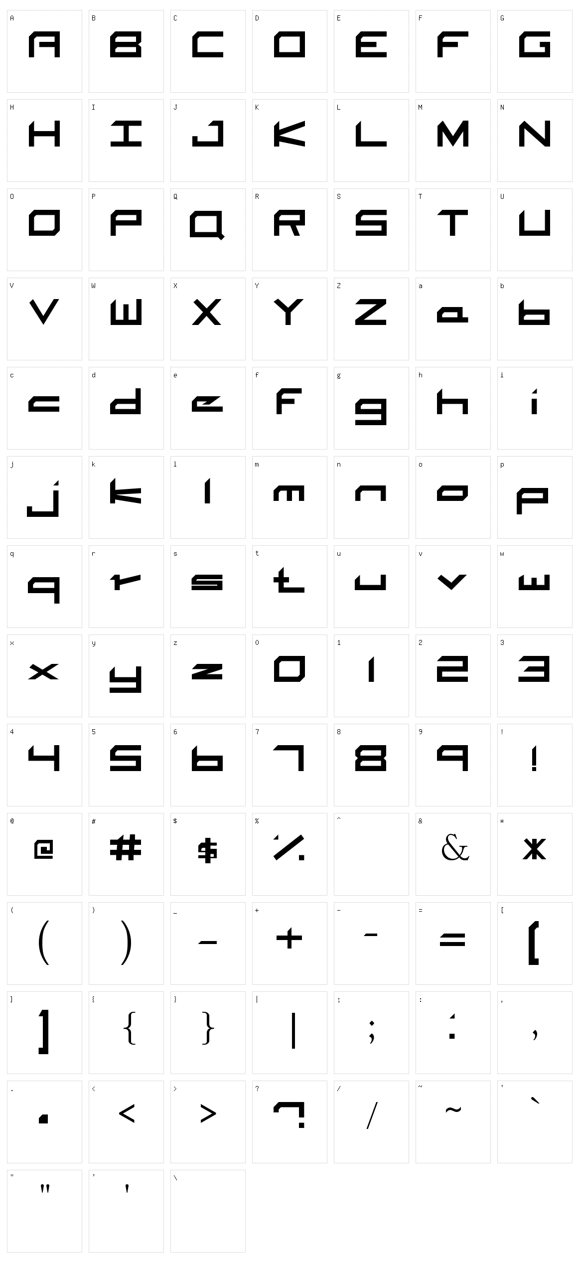 The Adroit Character Set