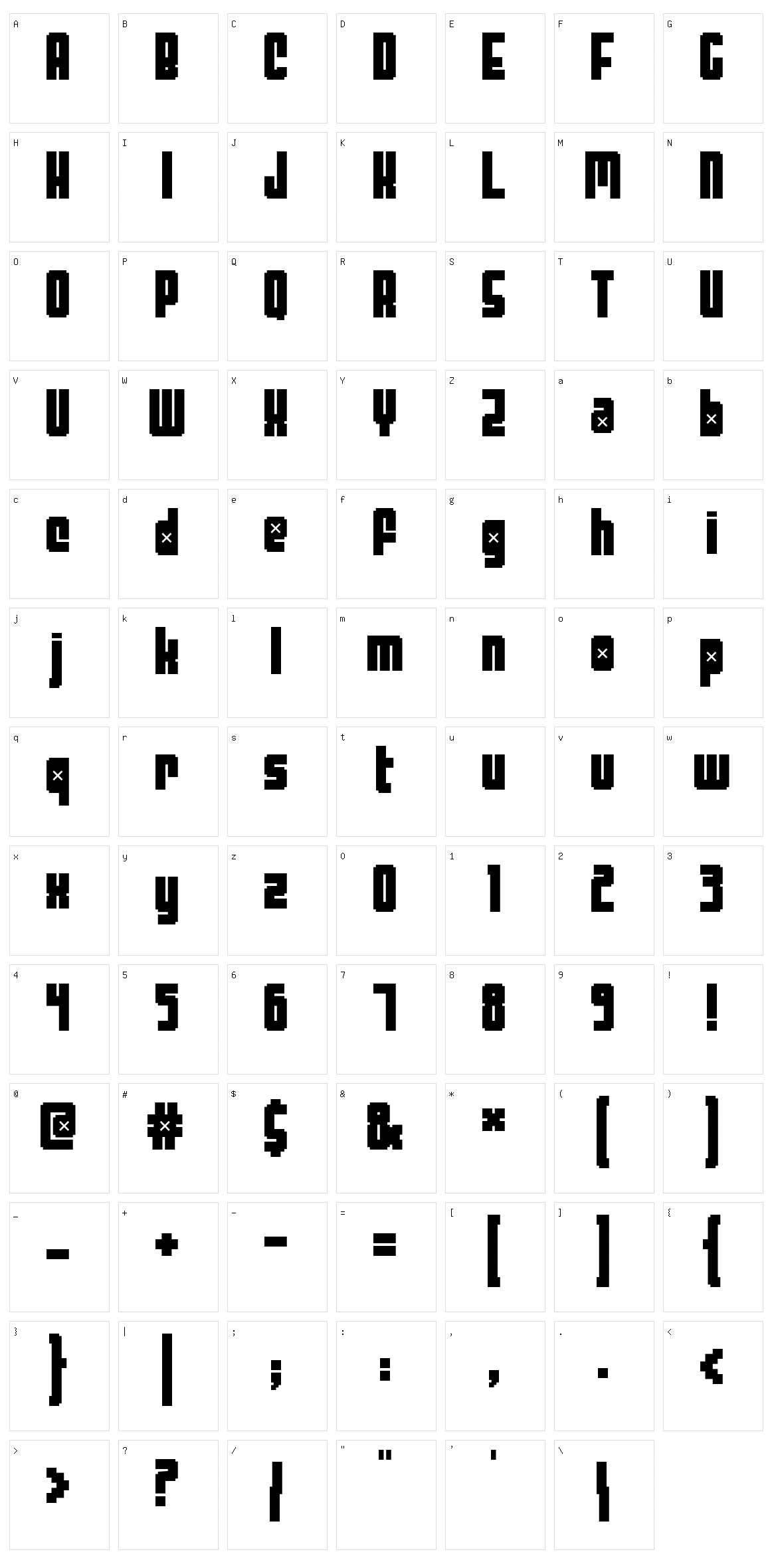 Threelambda Character Set