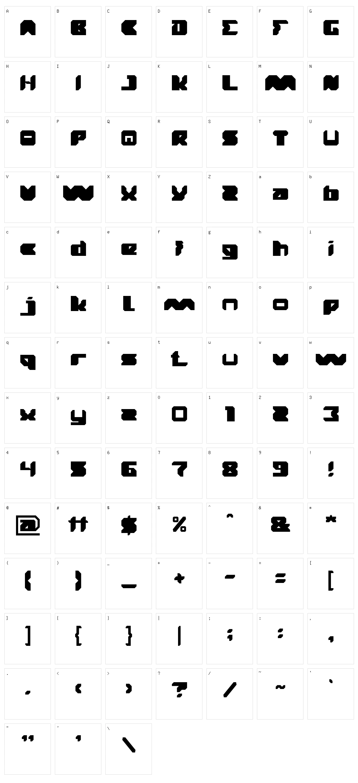 Translation Character Set