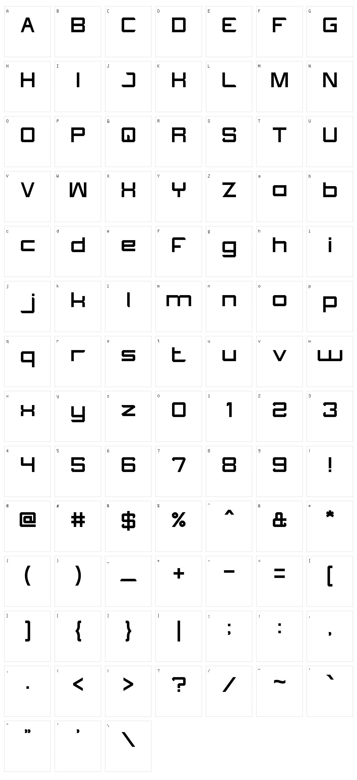 What The Fun Character Set