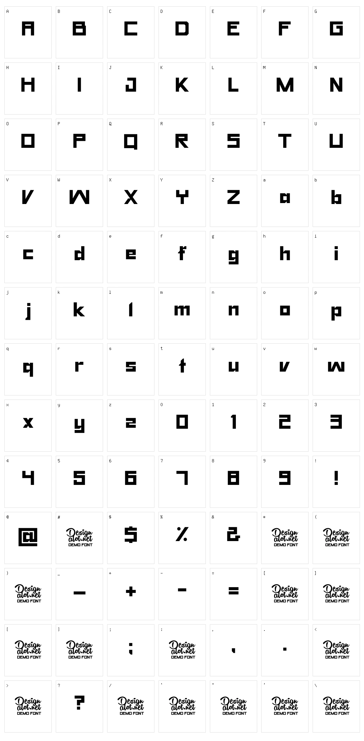 Yet Untitled Character Set