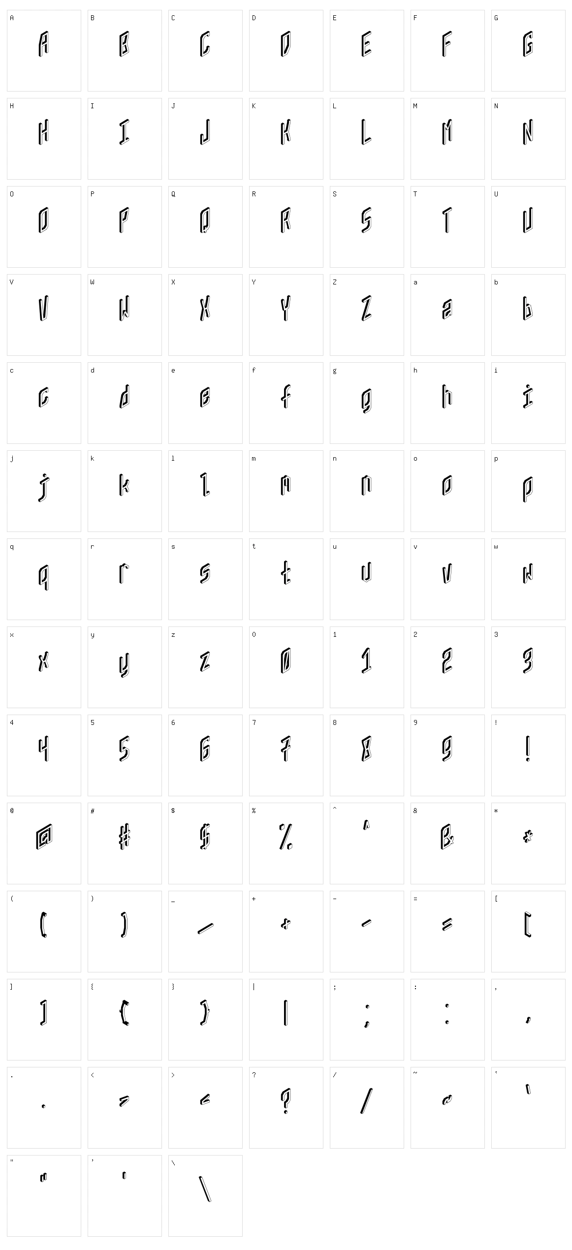 ZX80 Character Set
