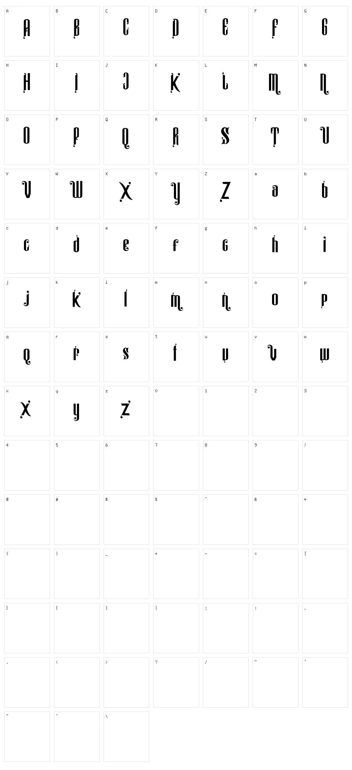 Alistair Morrison Character Set