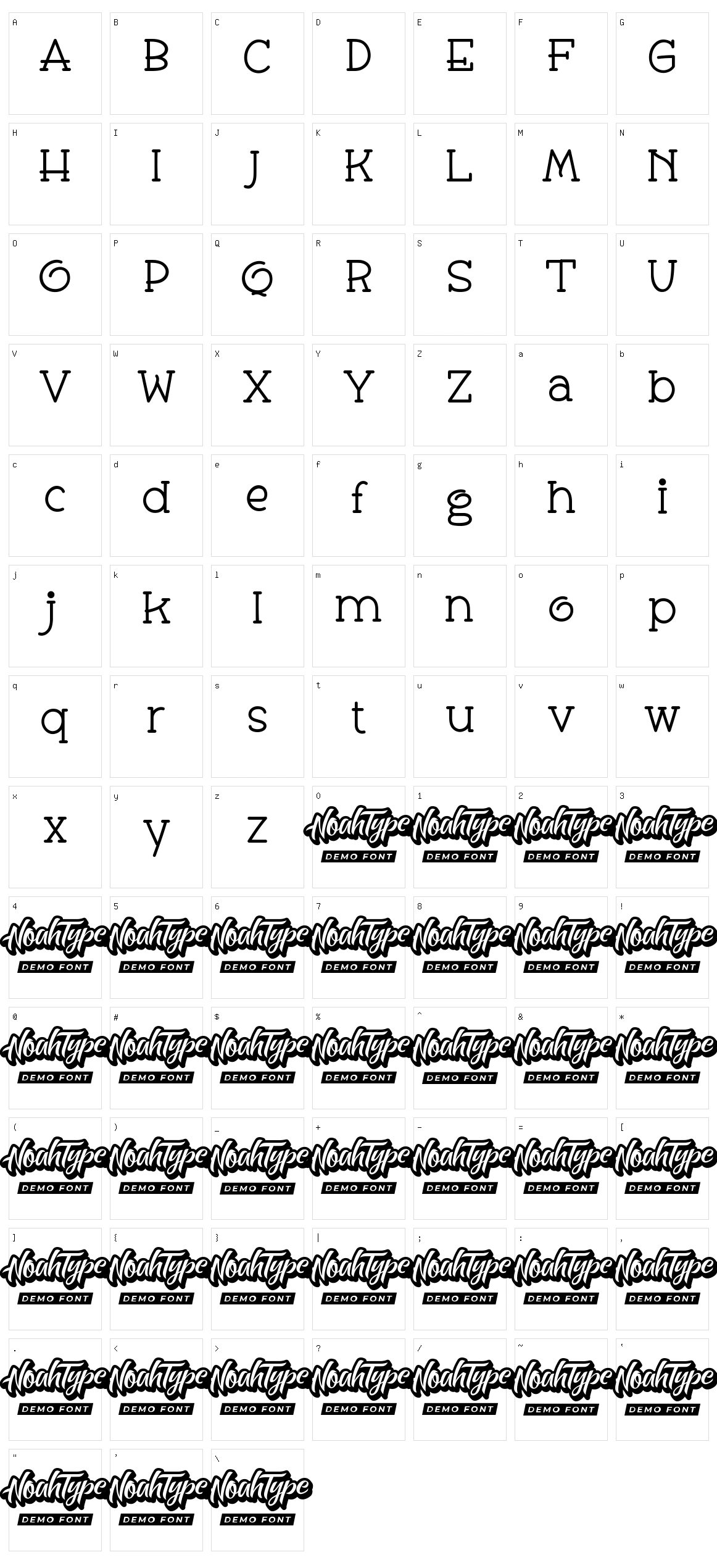 Crownhils Character Set