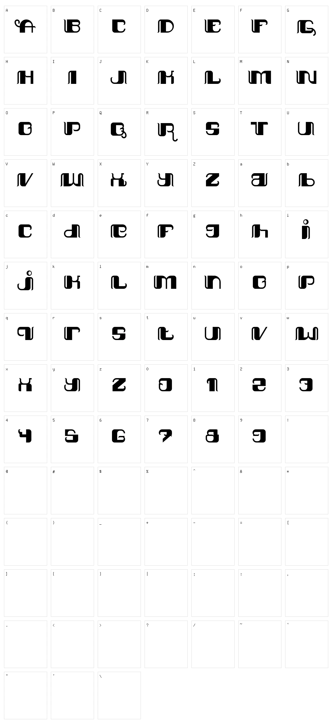 Kediriku Bagus Character Set