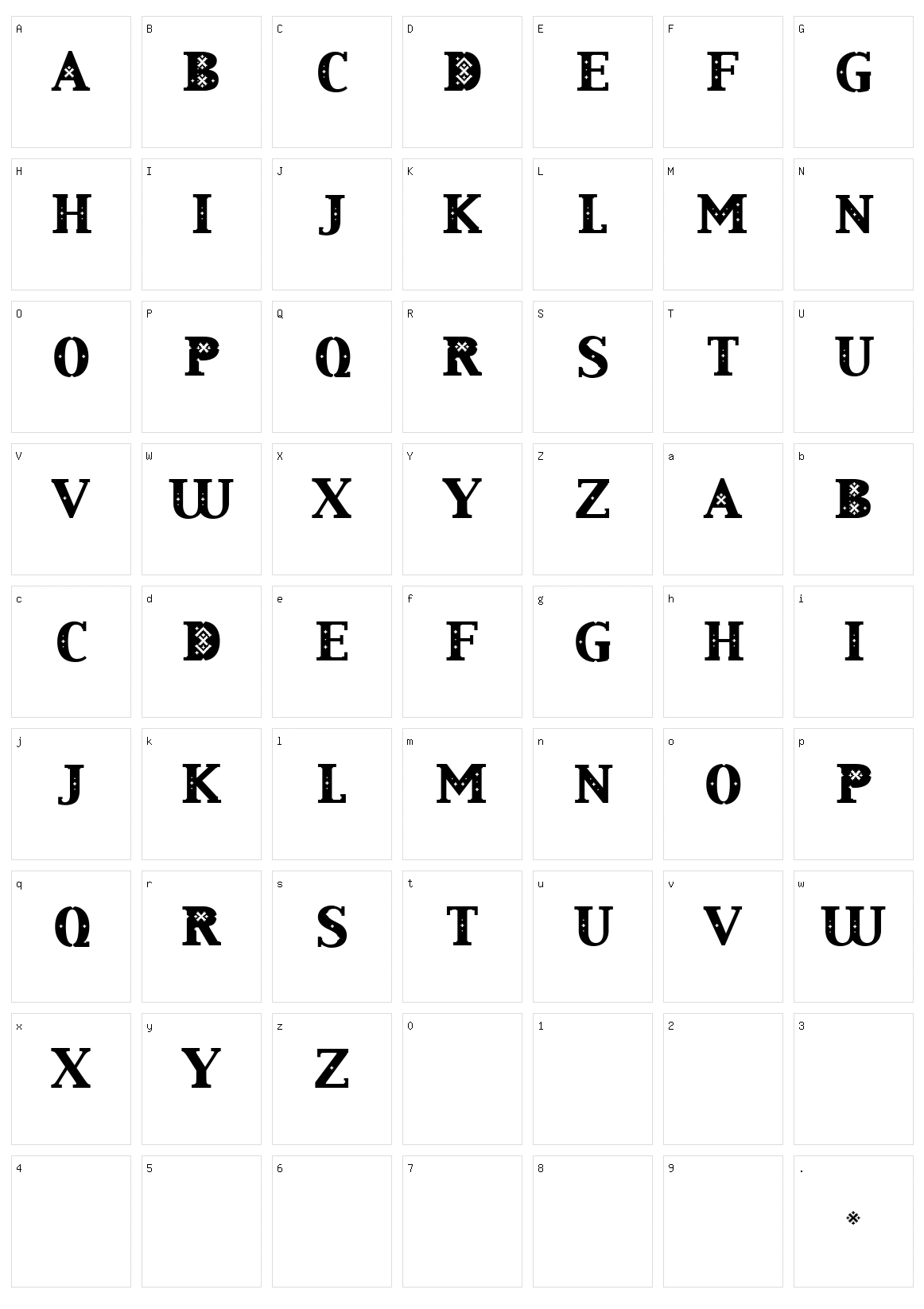 Liva Character Set