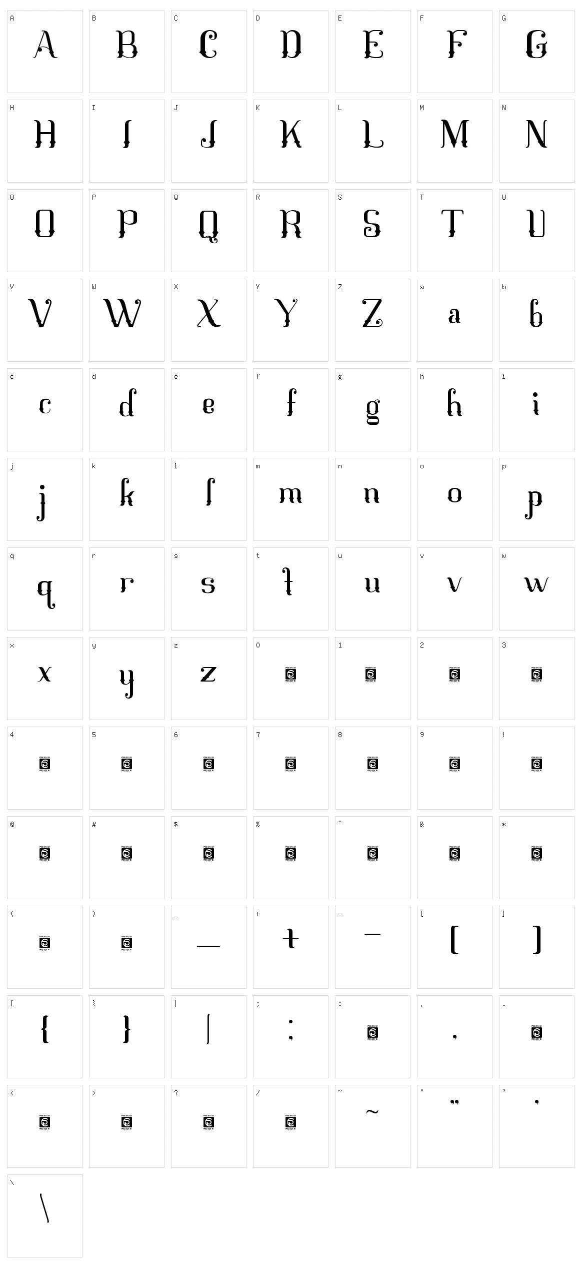 Mahaputra Character Set