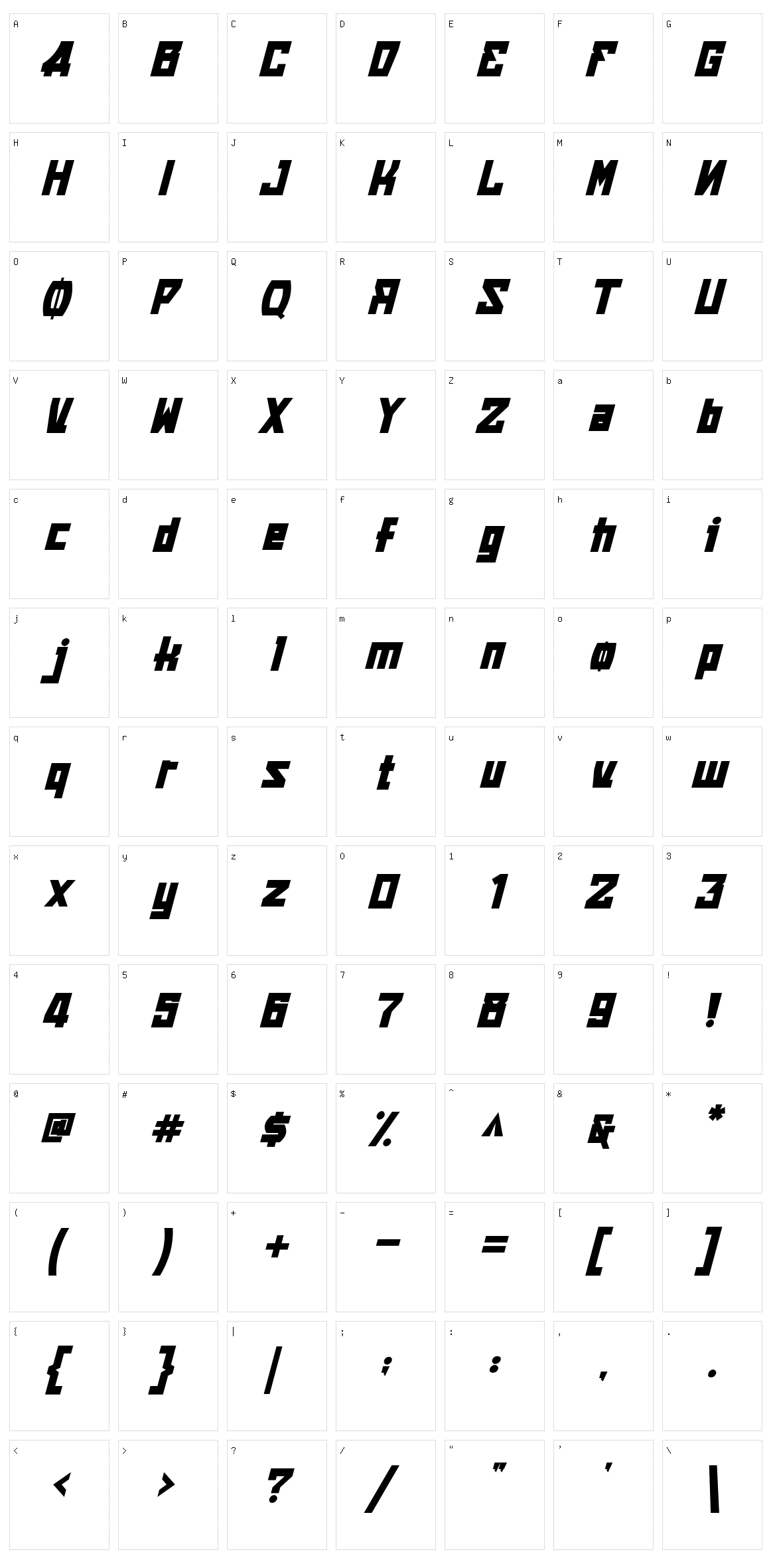 Anuschka Character Set