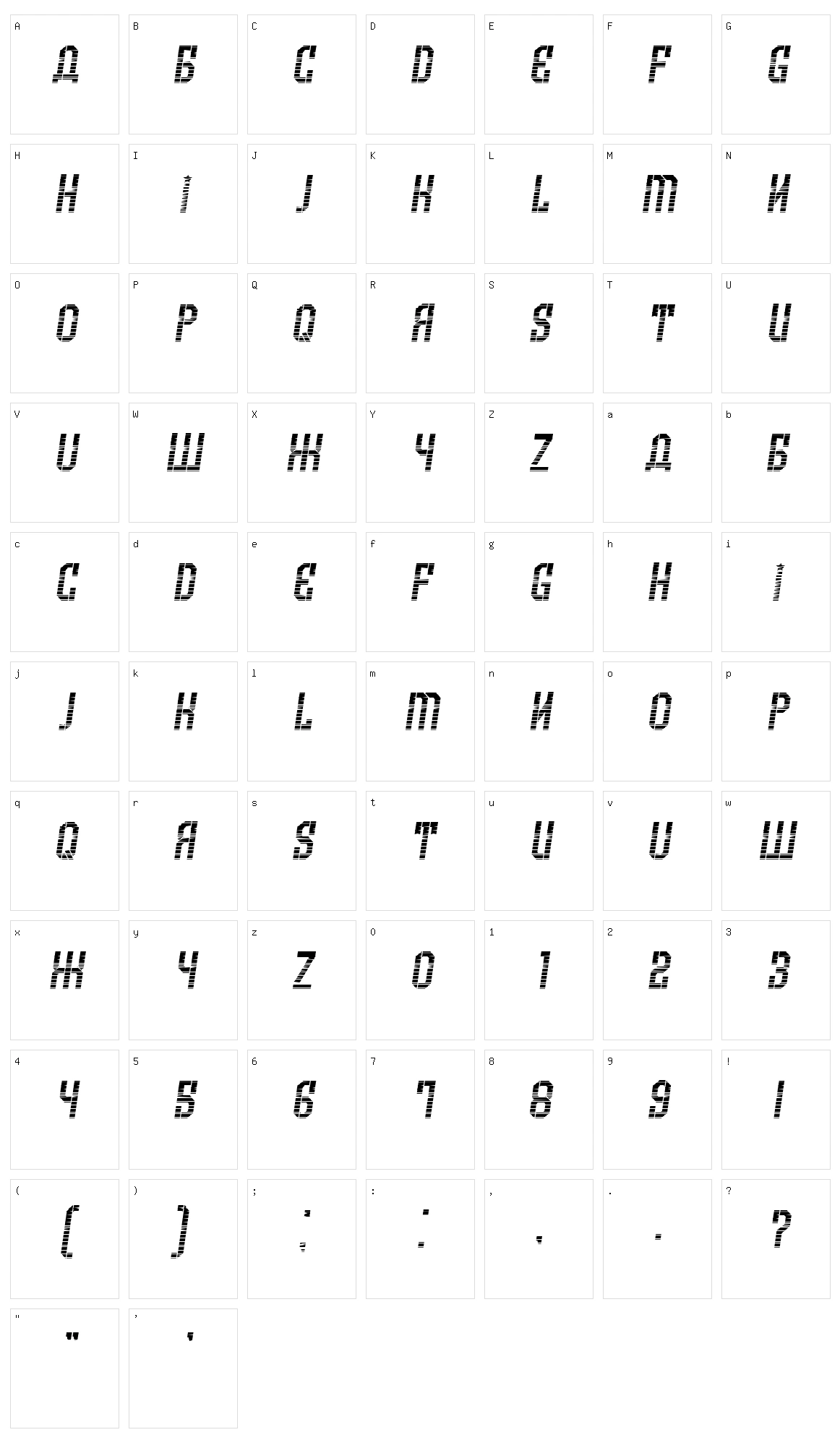 Armenia Character Set