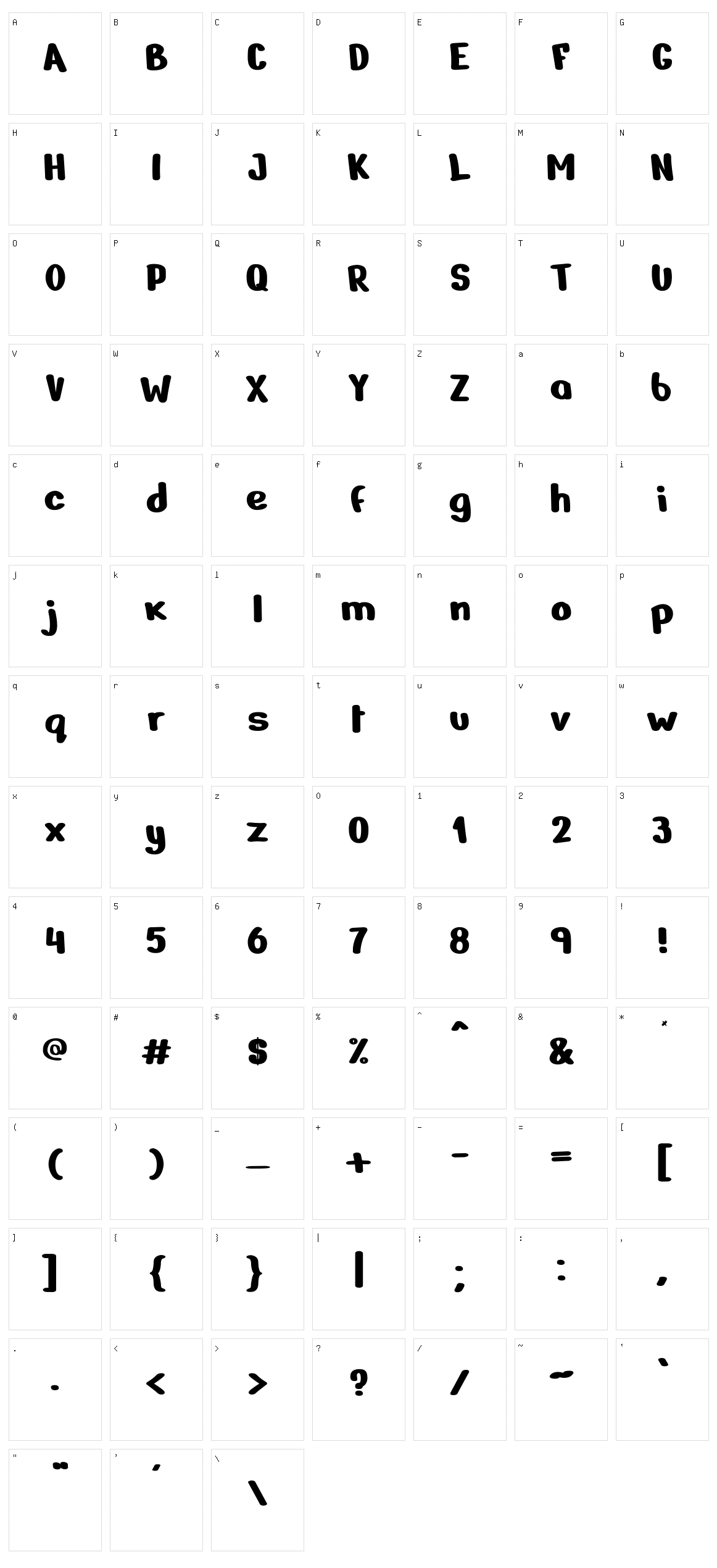 Nerko Character Set