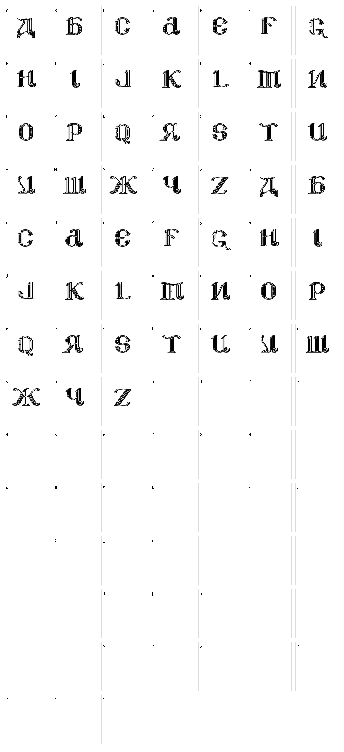 Csar Parade Dress Display Caps Character Set