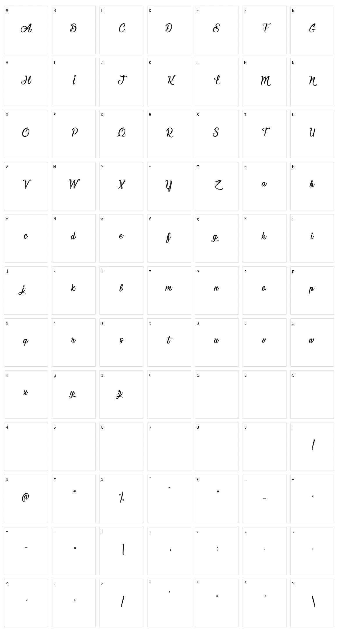 Elegant and Sensational Character Set