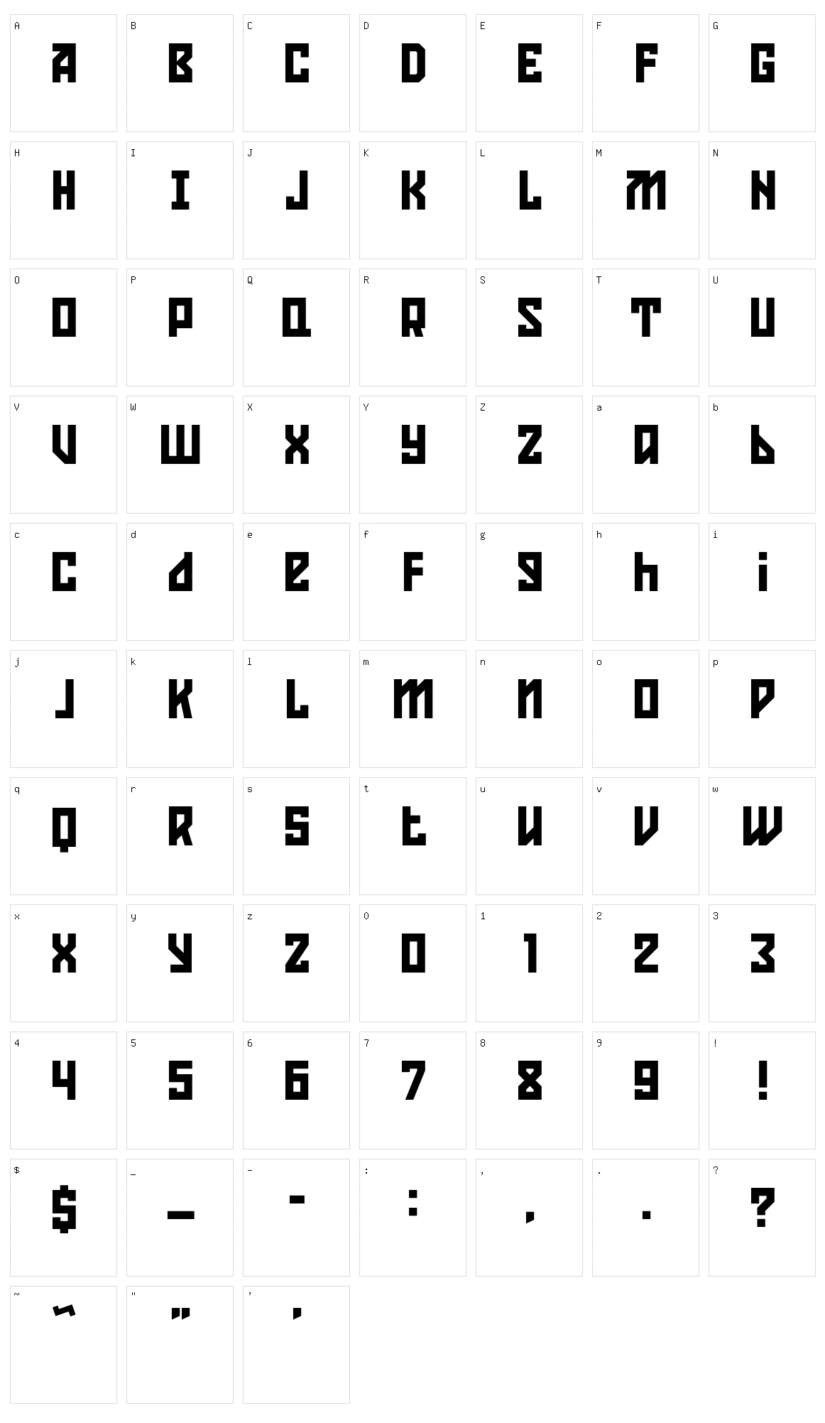 Konstruktor Character Set