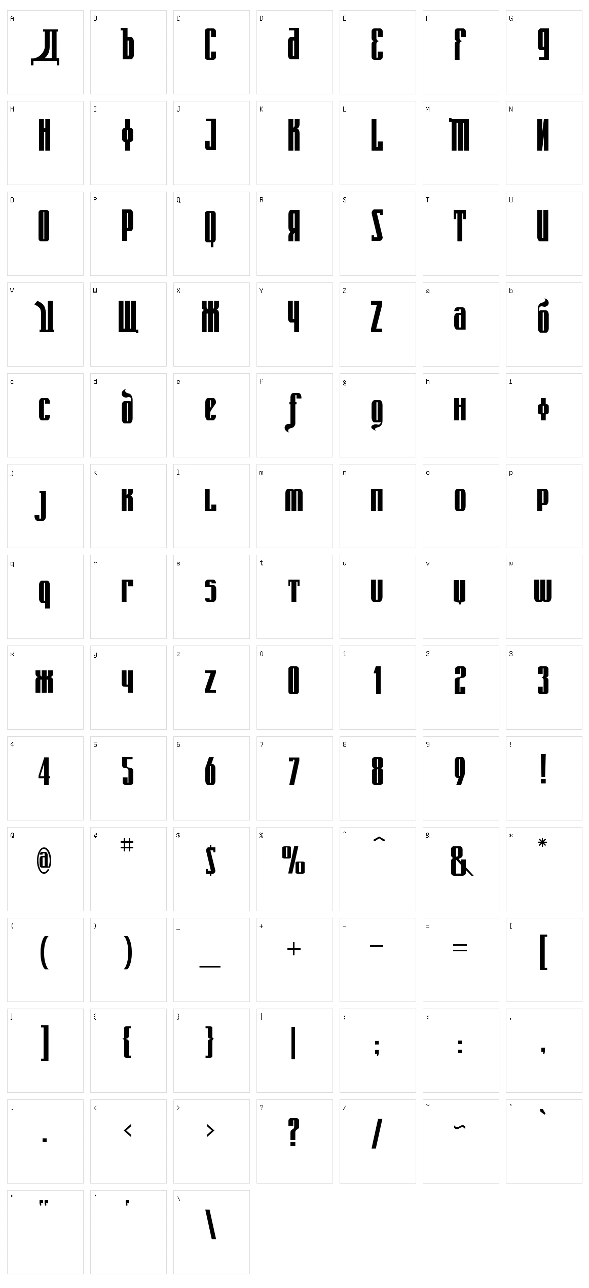 Kremlin Emperor Character Set
