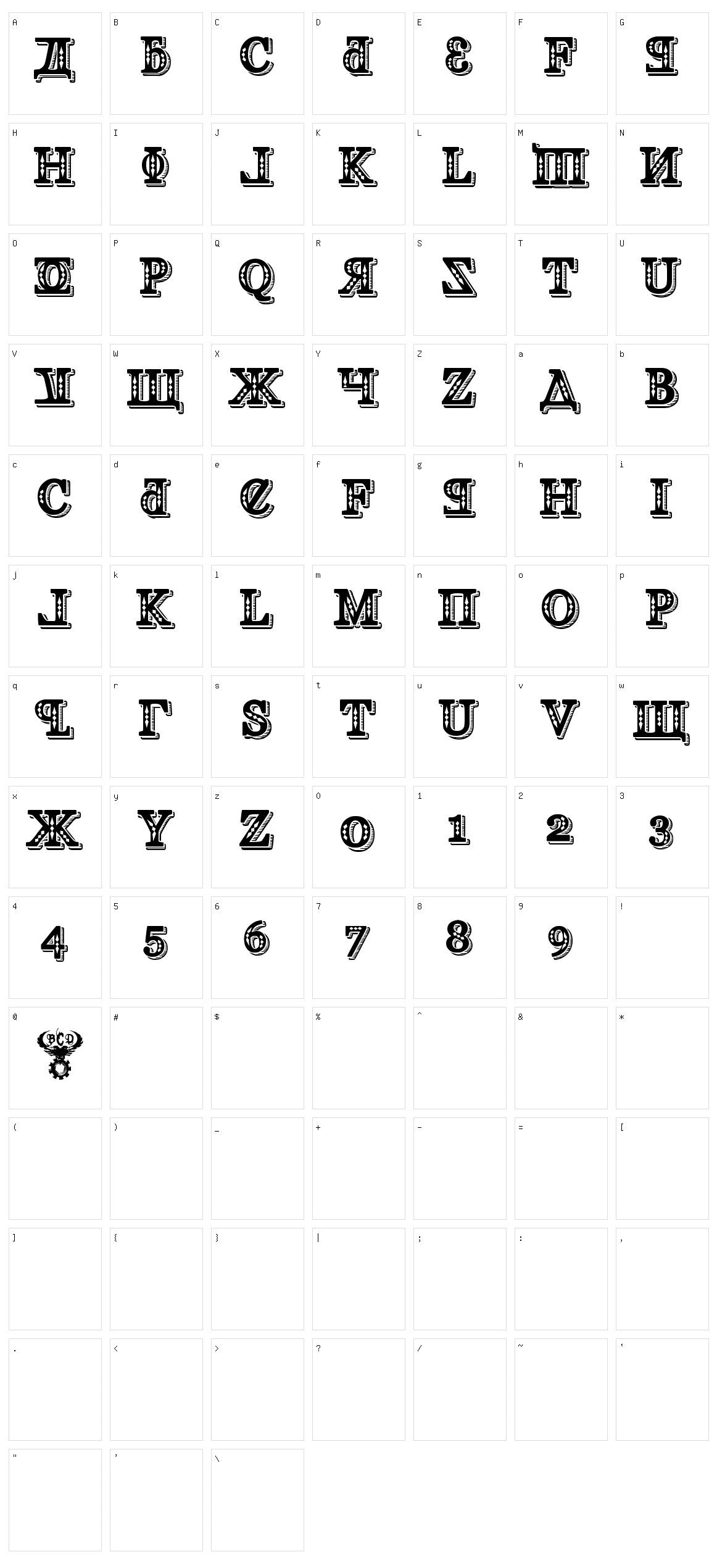 Kremlin Georgian Character Set