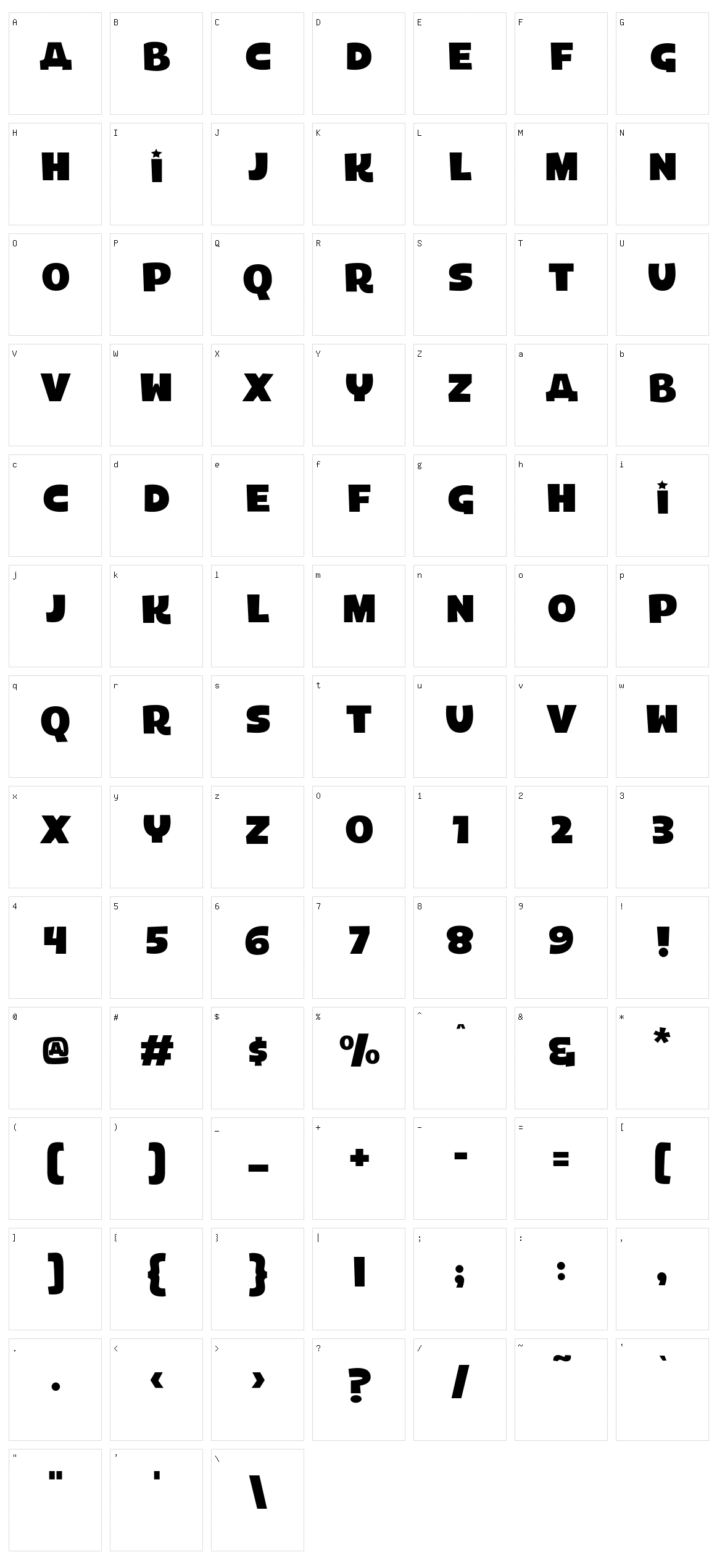 Laika Character Set