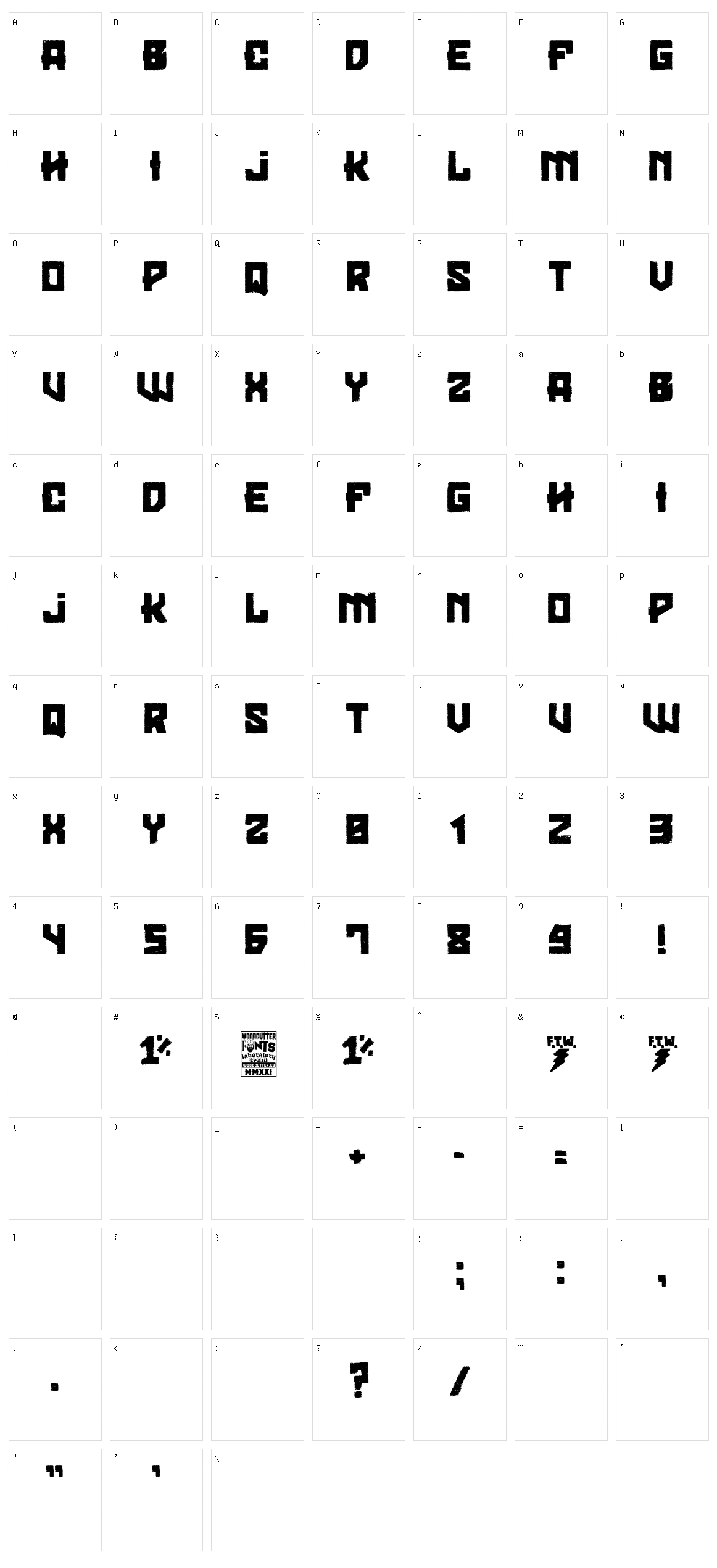 Loser Moto Club Character Set