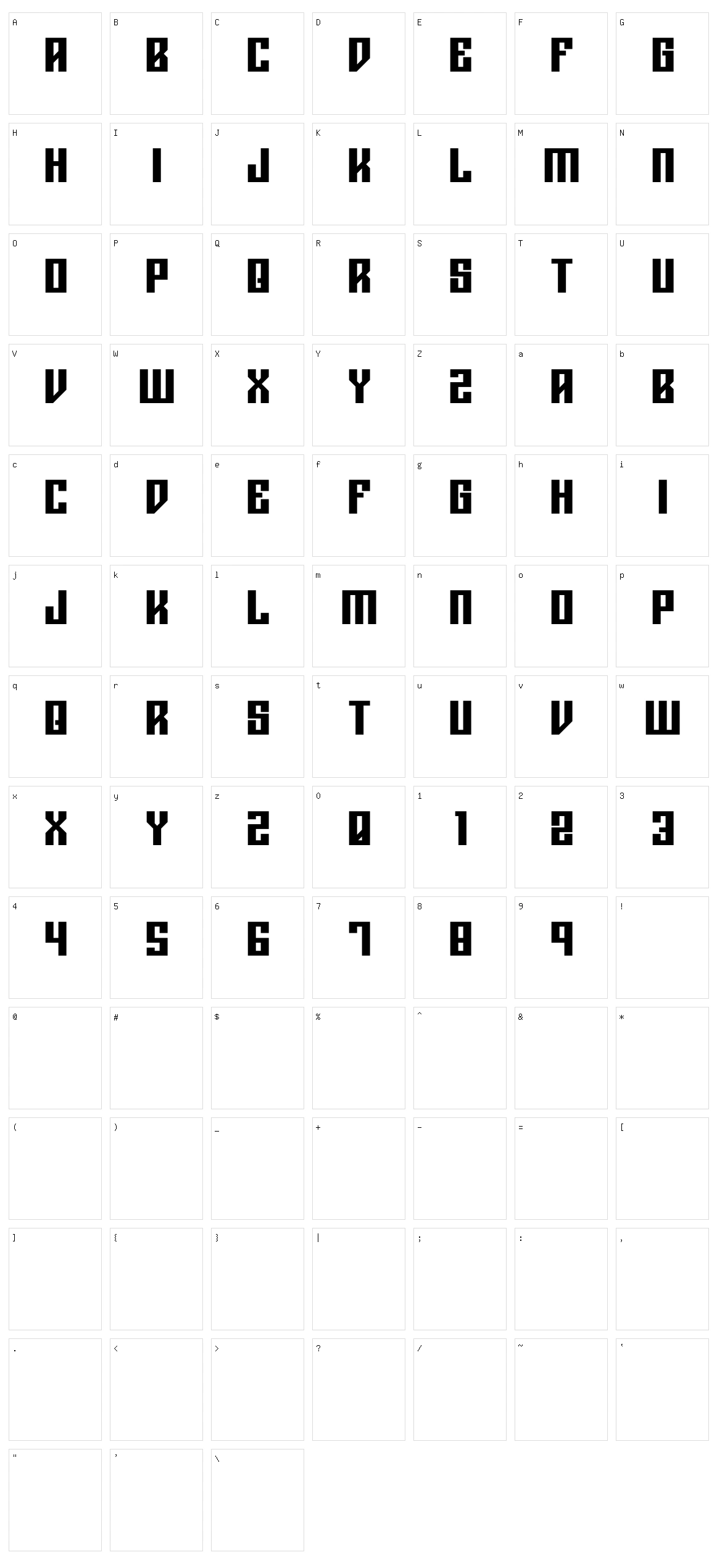 Rigor Mortis Character Set
