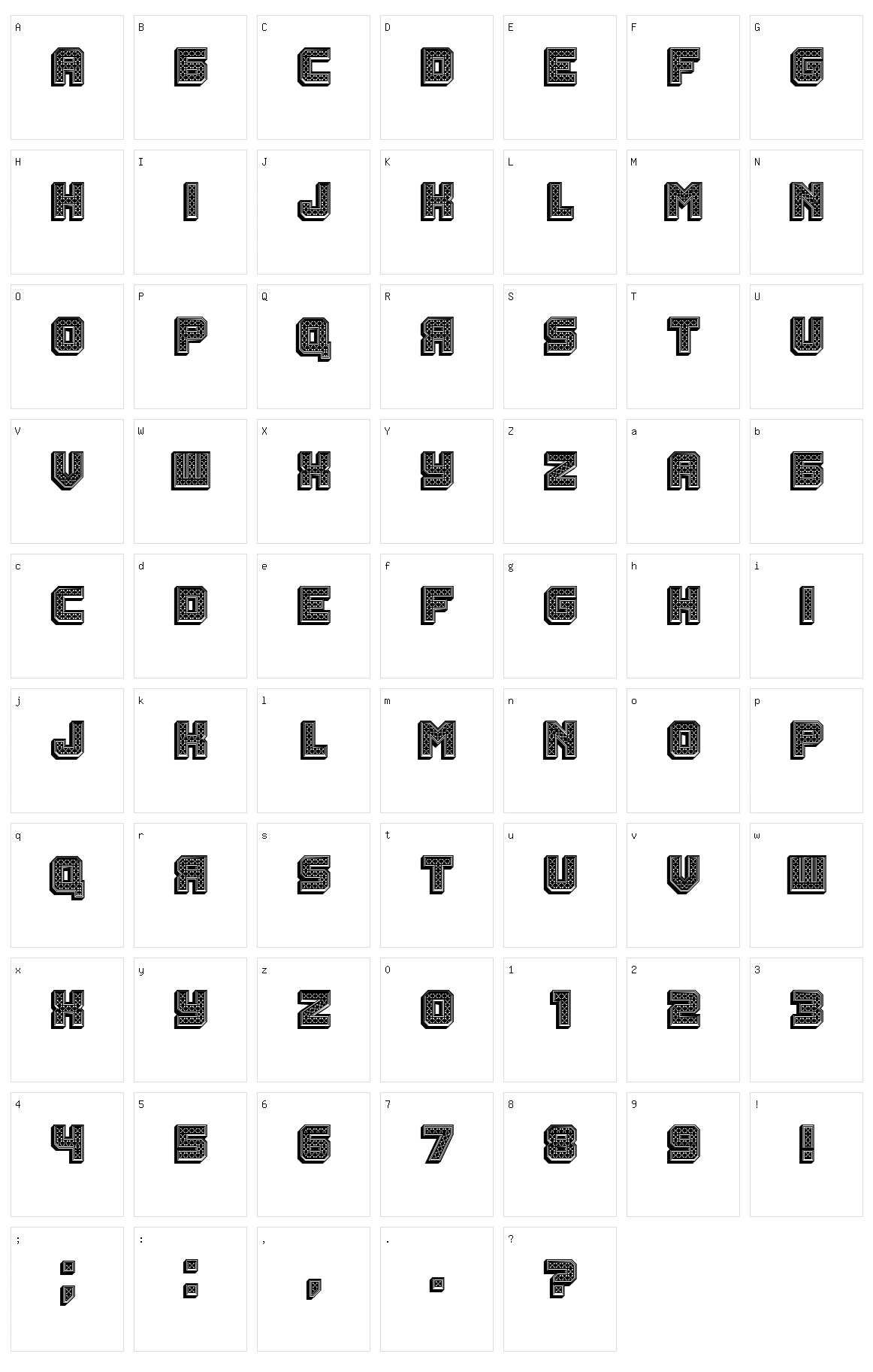 Rubles Character Set