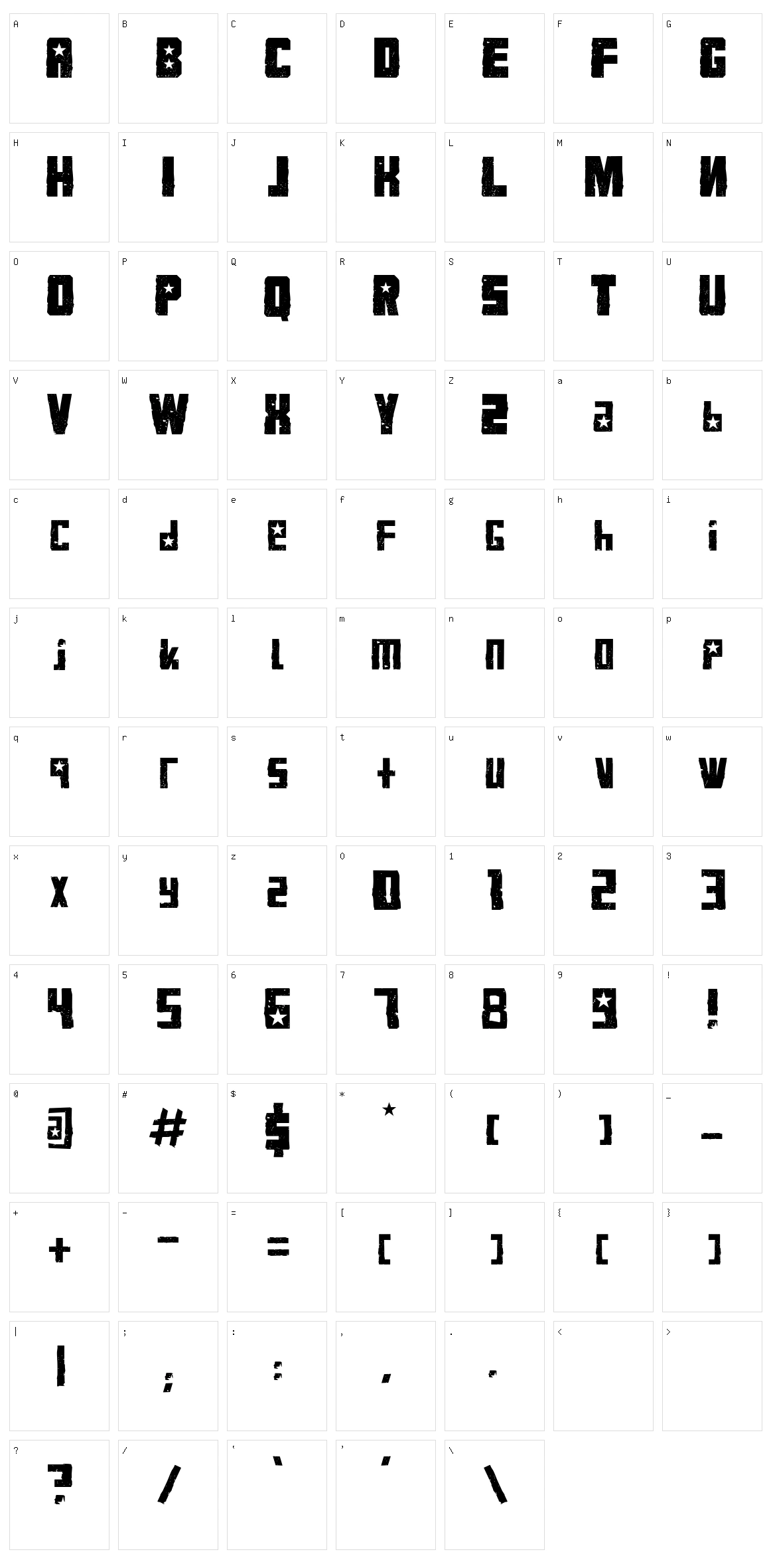 VKB KonQa Character Set