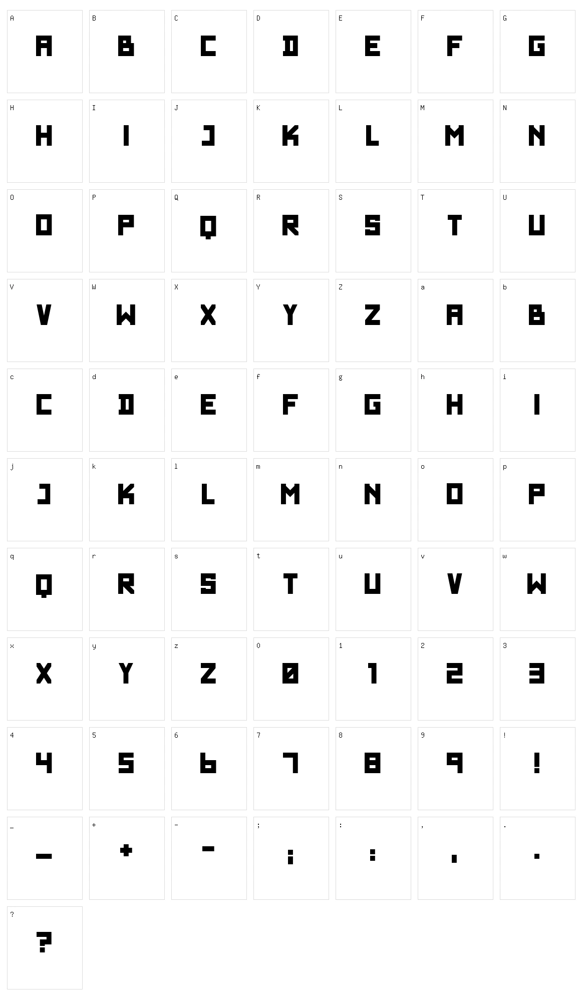 Wadim Giant Character Set