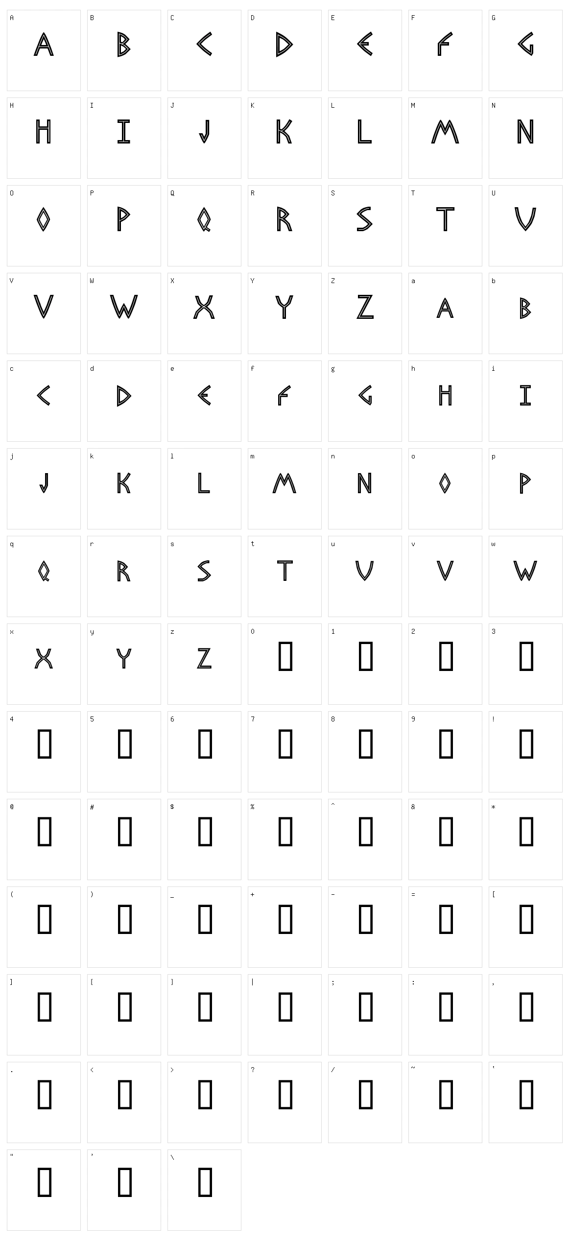 Basileus Character Set