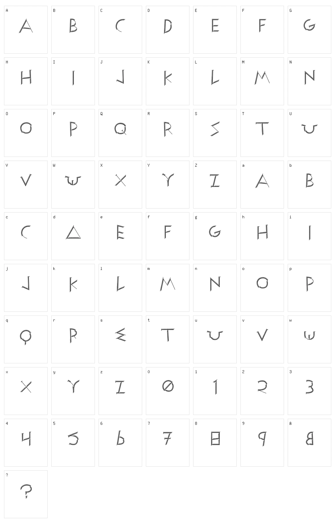 Stoix Character Set