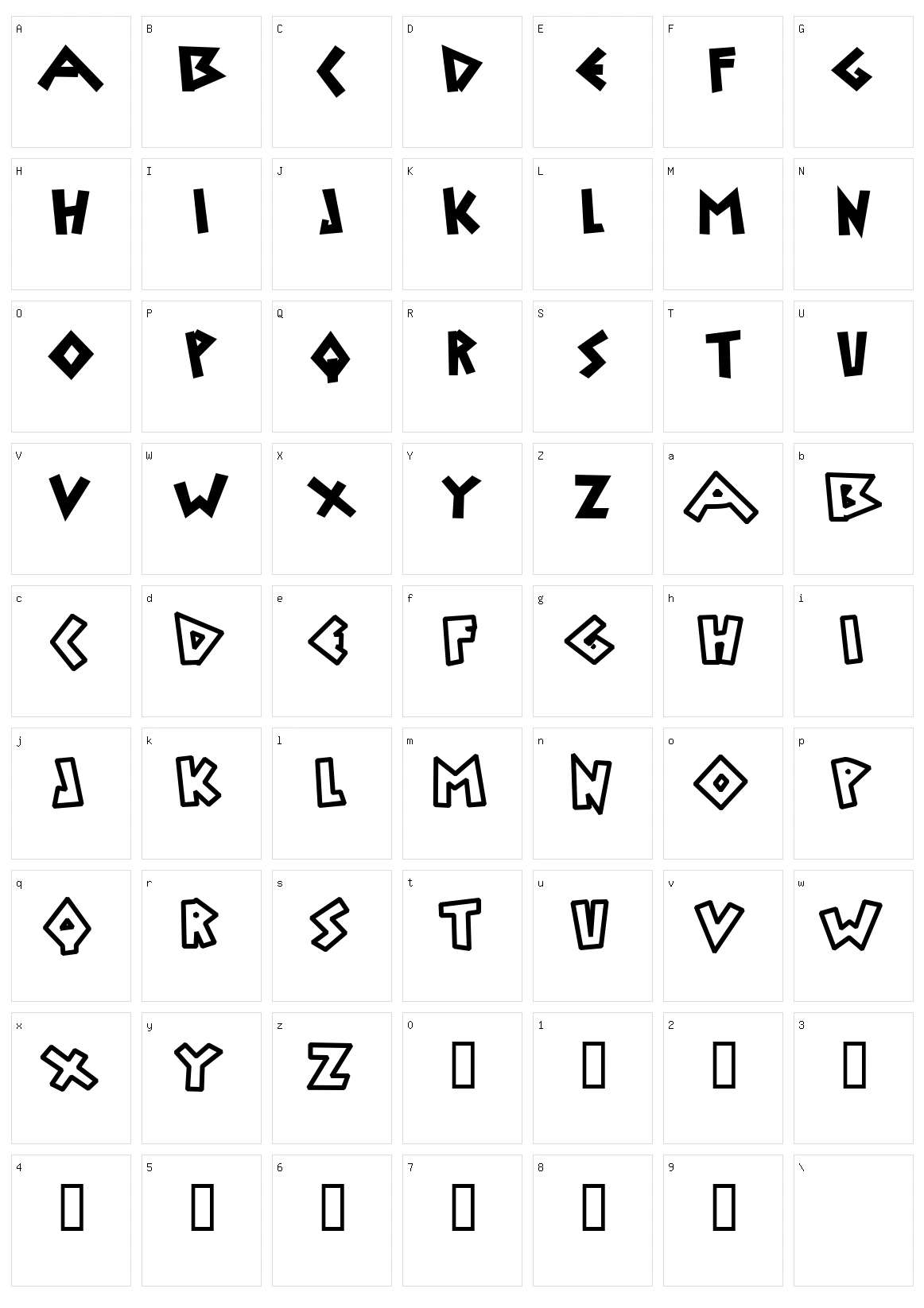 Uylus Character Set