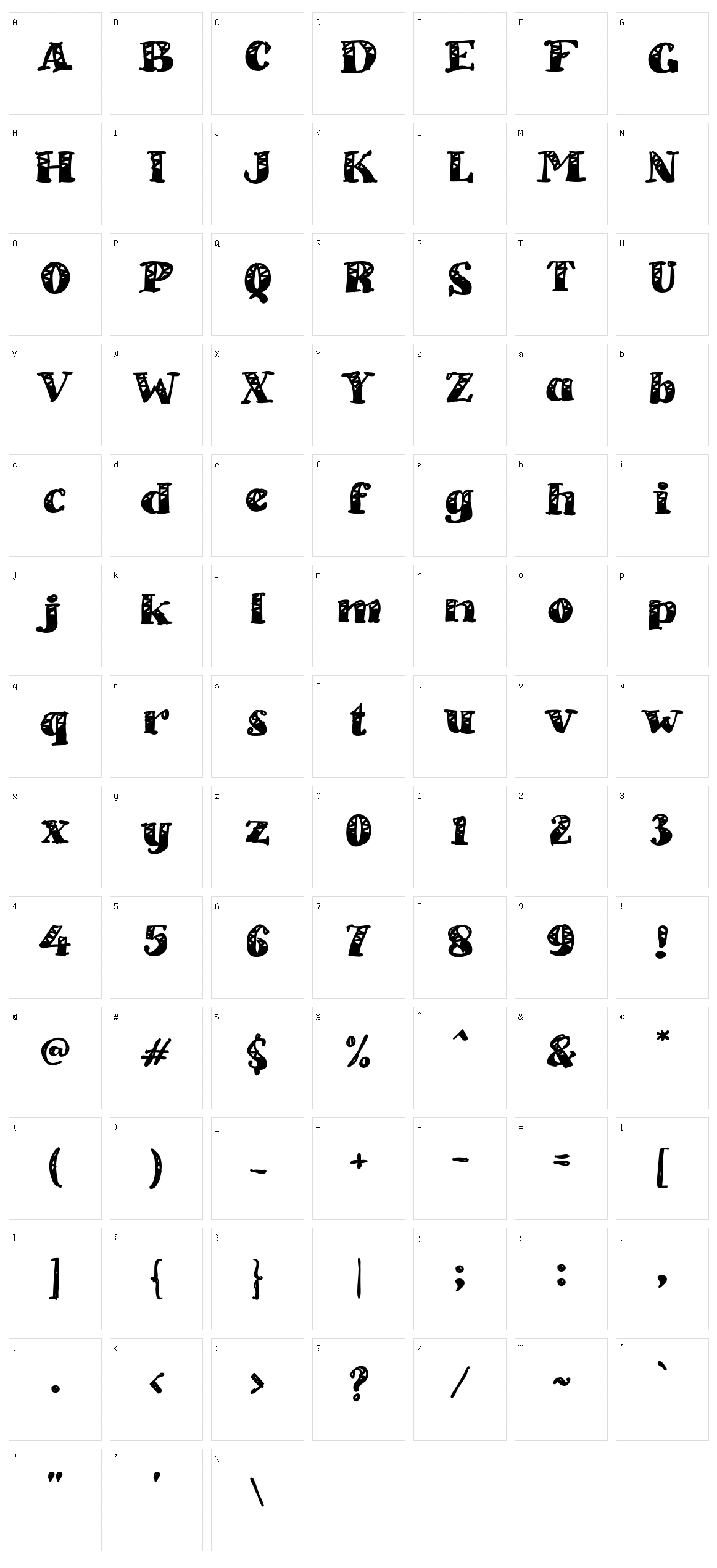 A Avocado Taco Character Set