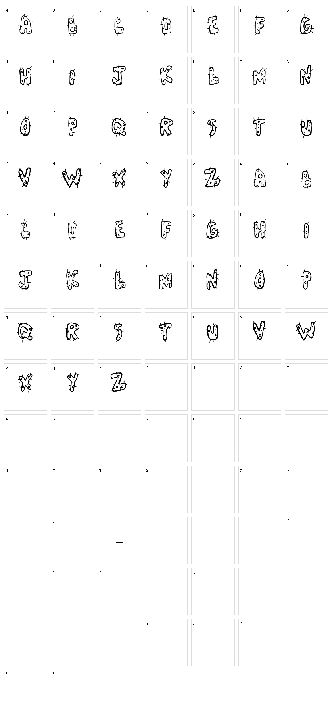 Cactus Love Character Set