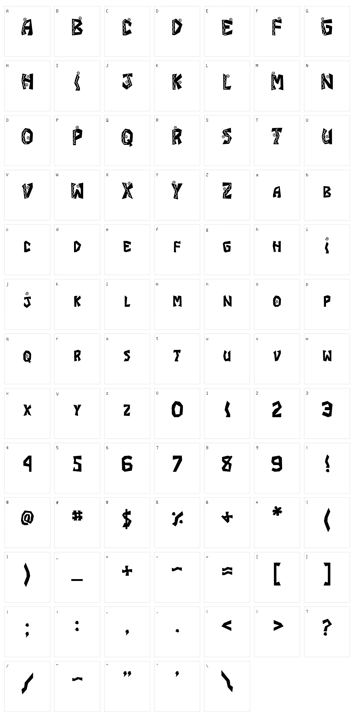 JI Fajita Character Set